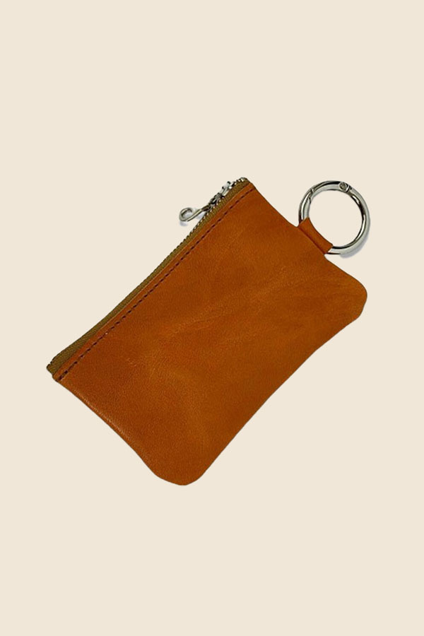 UNIVERSAL OVERALL - 皮革零錢包（棕色）