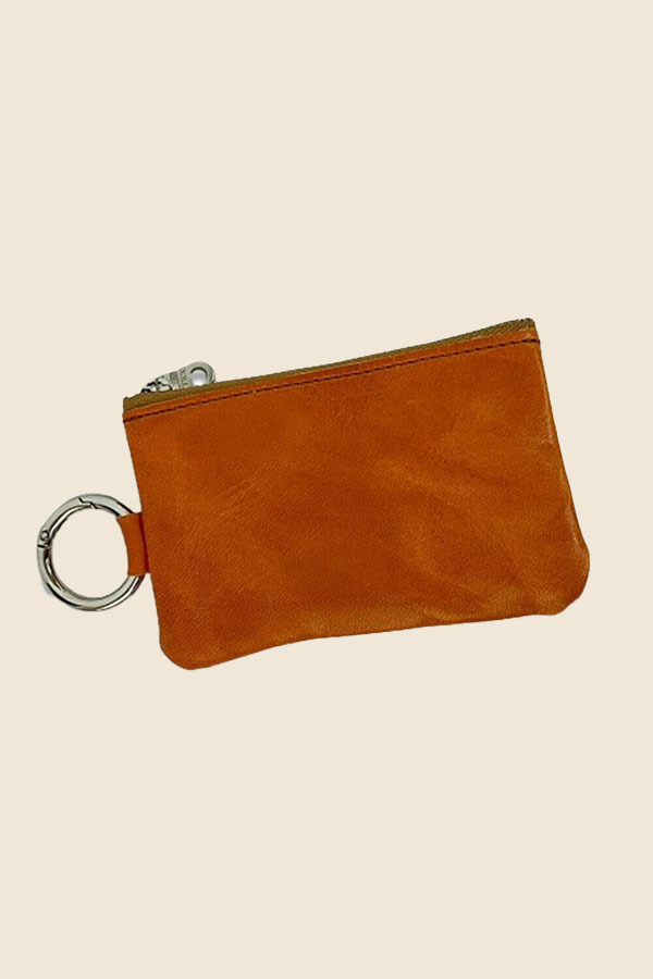 UNIVERSAL OVERALL - 皮革零錢包（棕色）