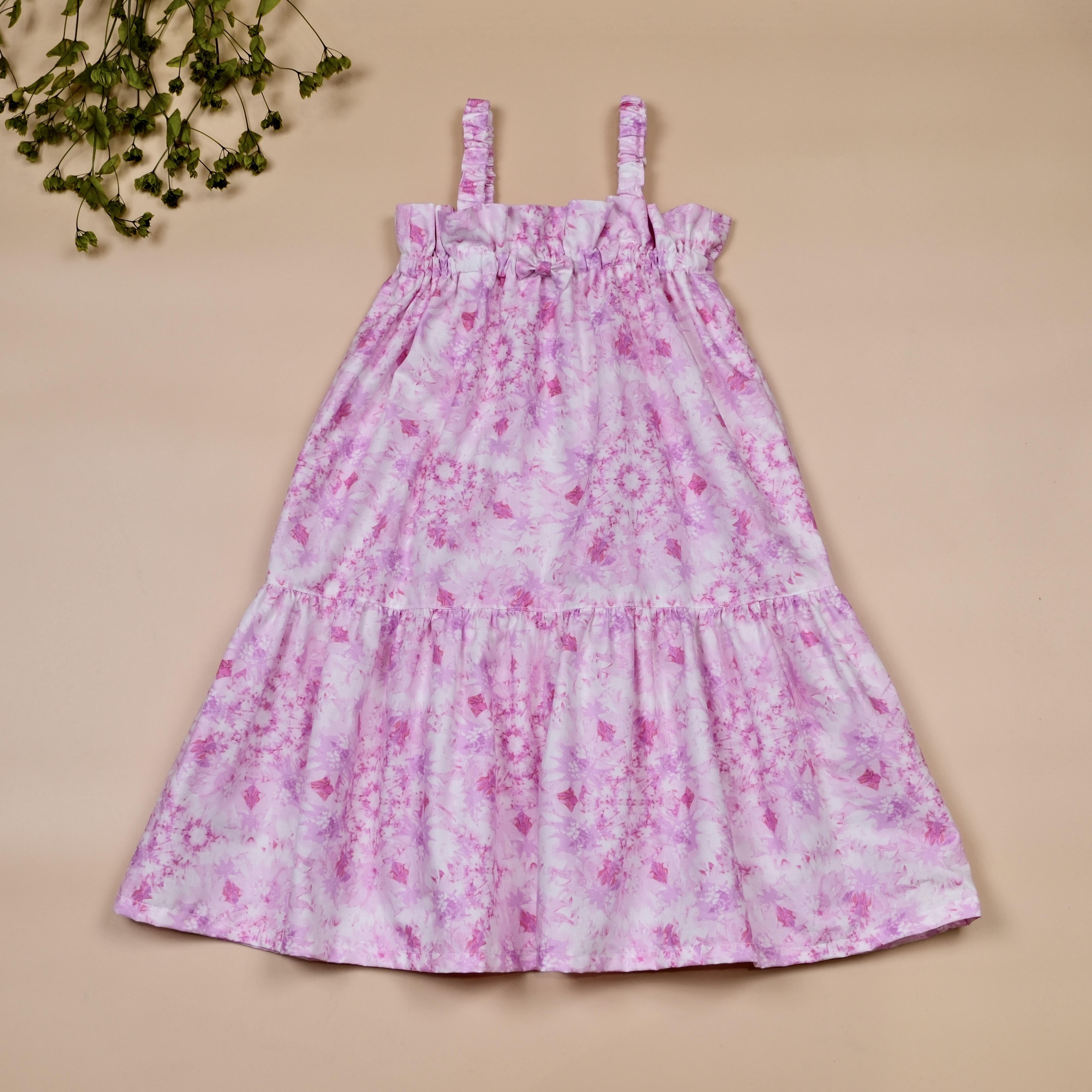 哈娜魯魯Hana-Lulu 夏日渲染洋裝｜珊瑚粉