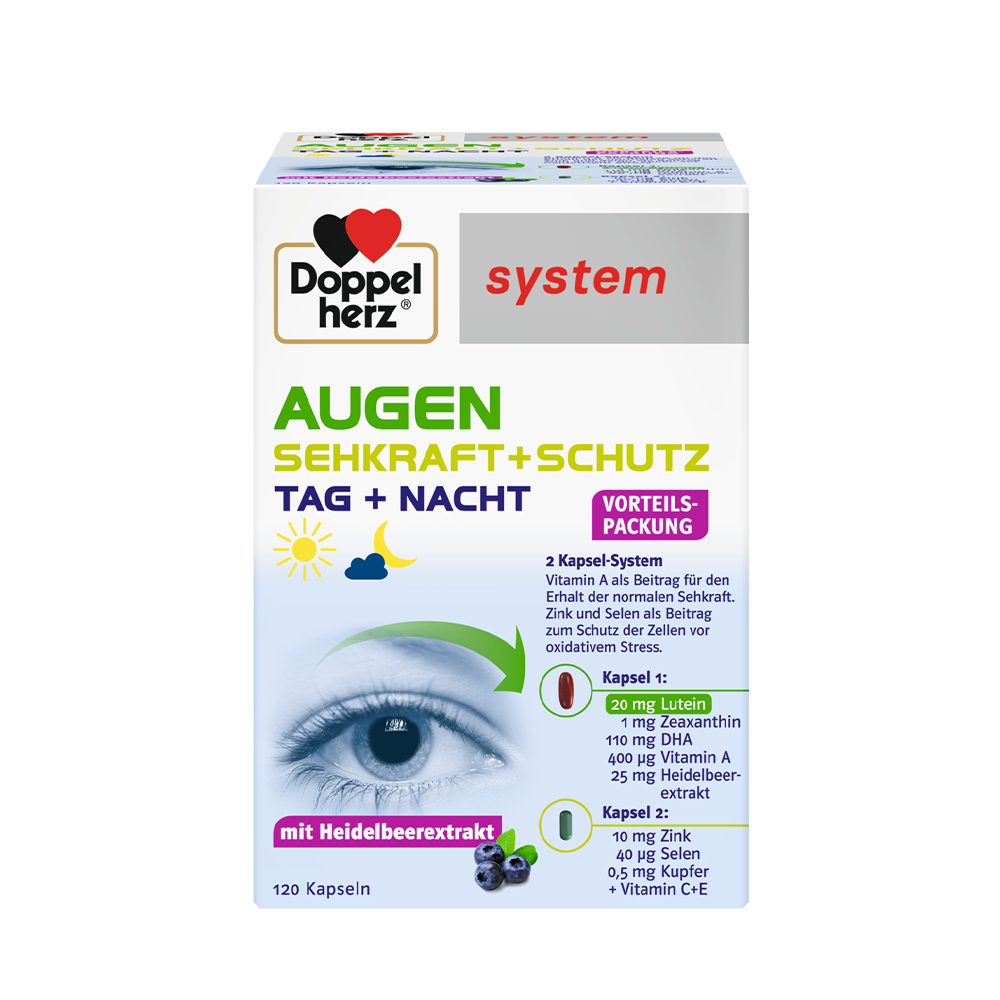 德國 雙心 Doppelherz 高階護眼-綠款 120粒