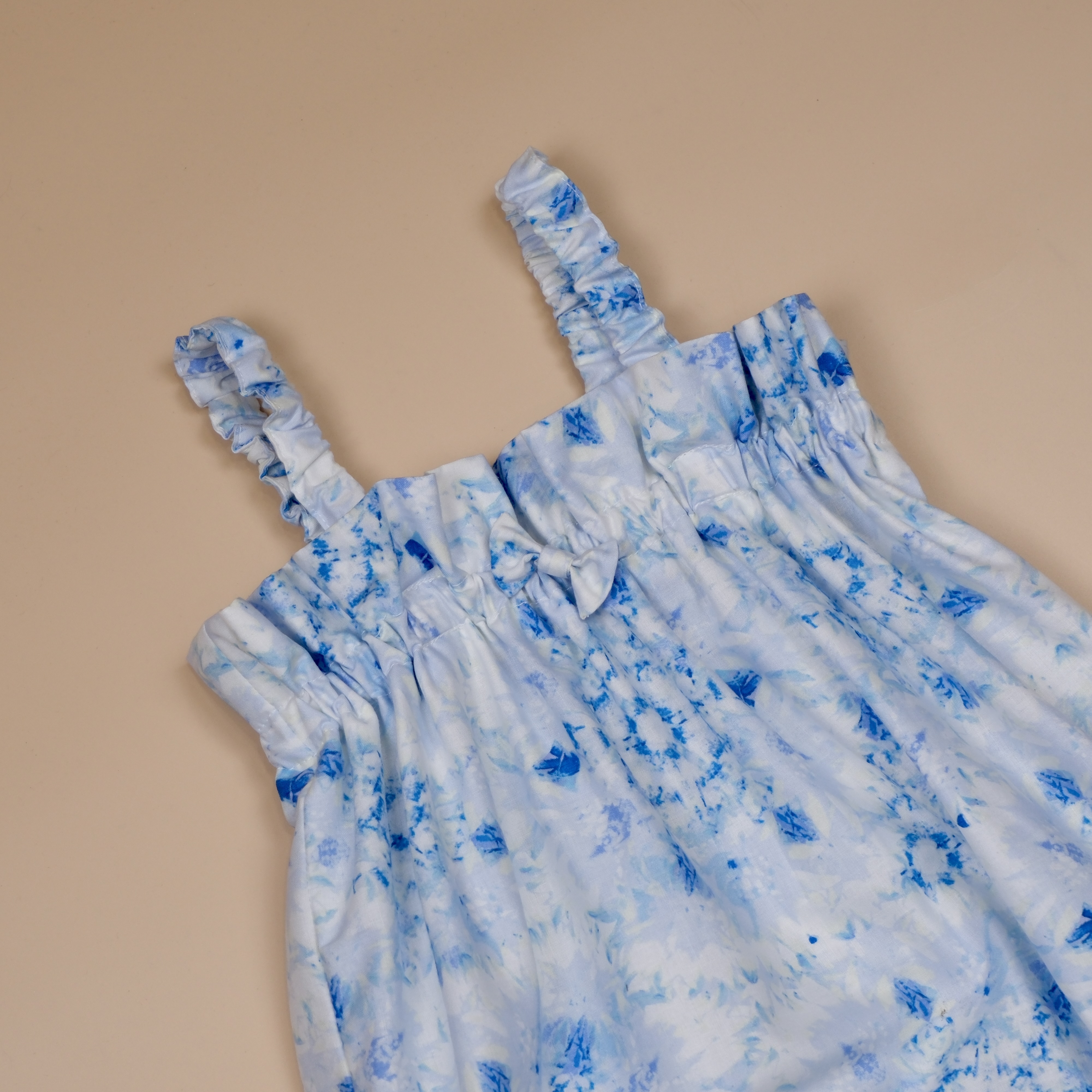 哈娜魯魯Hana-Lulu 夏日渲染洋裝｜海島藍