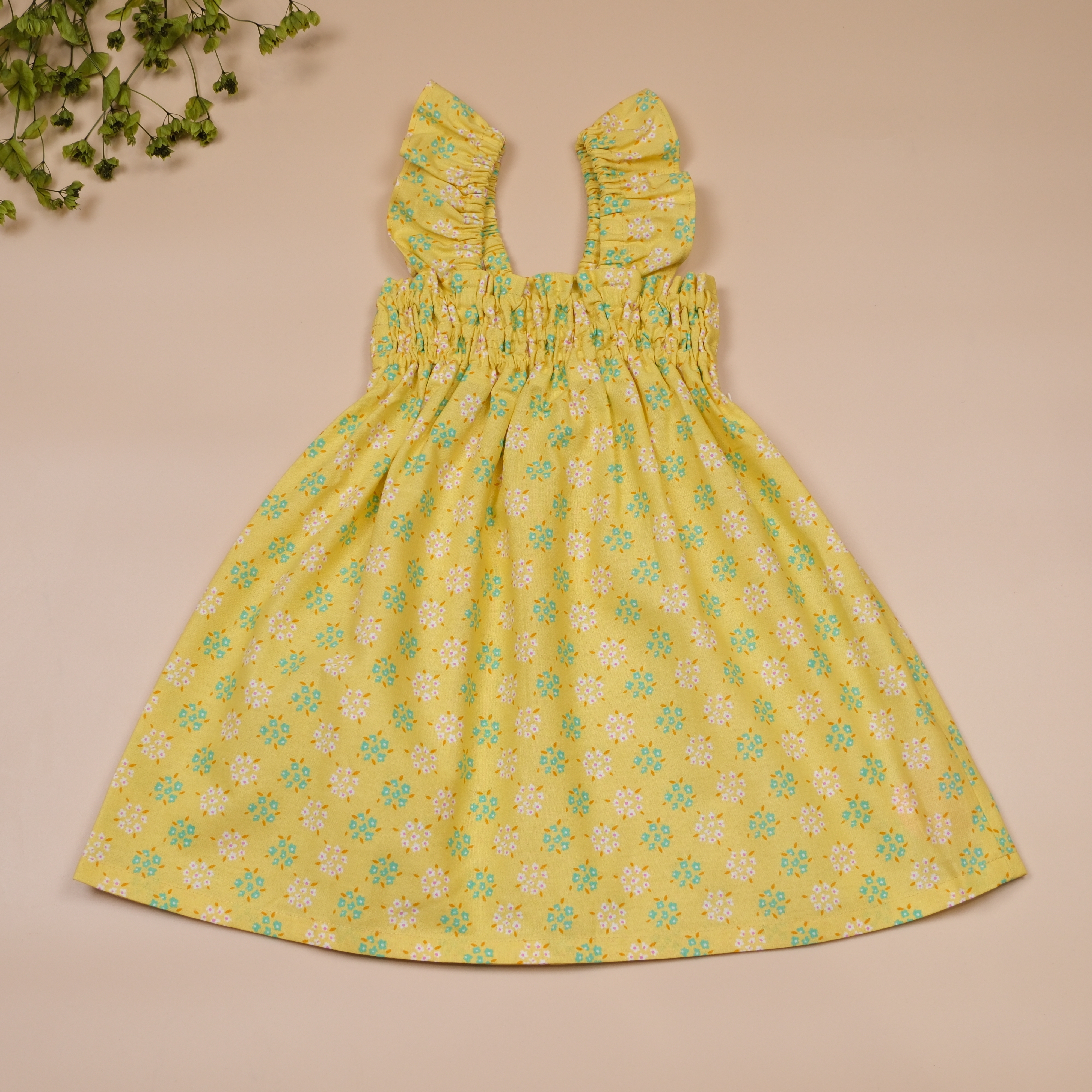 向日小雛 Daisy Sunshine ❁ 荷葉肩鬆緊洋裝