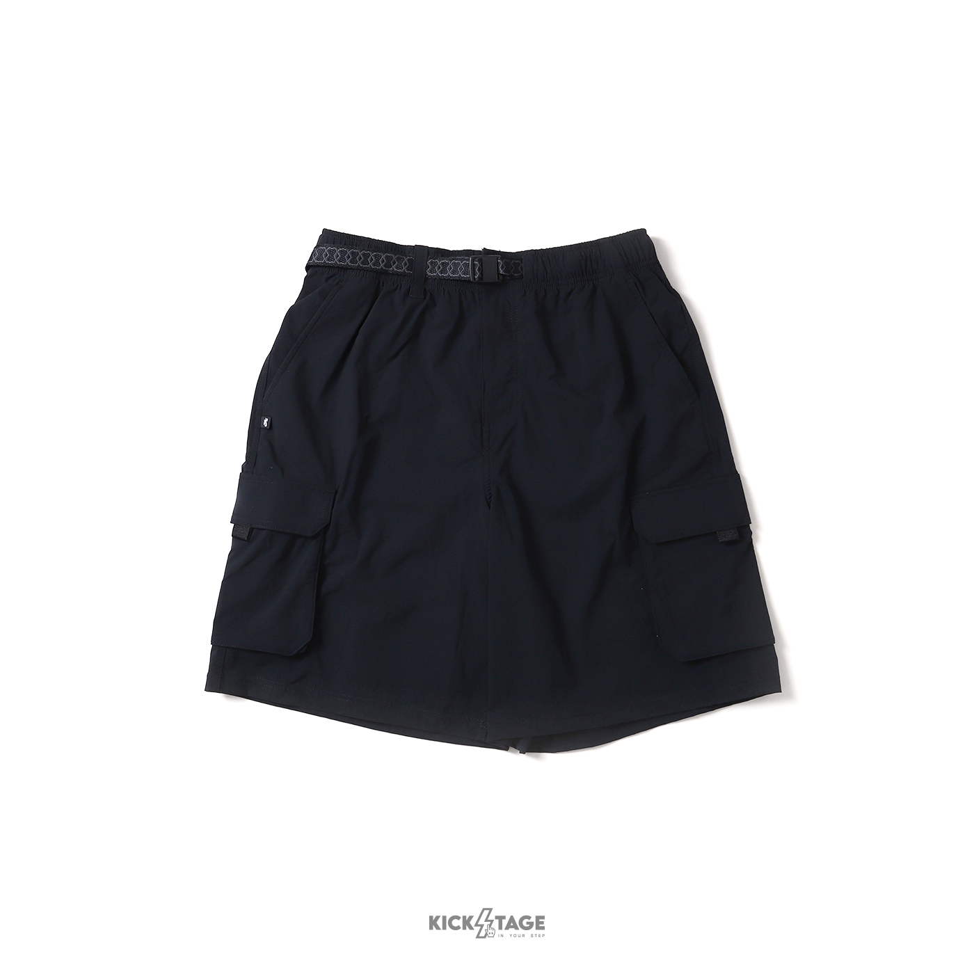 男款 NIKE SB DRY 黑 腰帶 刺繡LOGO 口袋 排汗 工裝短褲 滑板短褲 短褲【HJ2909-010】