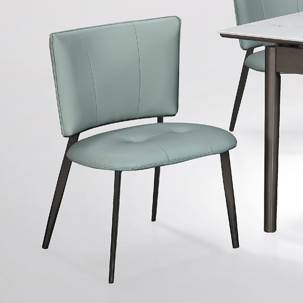 伊尼特工業風皮革餐椅/單椅/休閒椅/洽談椅/商業椅(兩色可選)