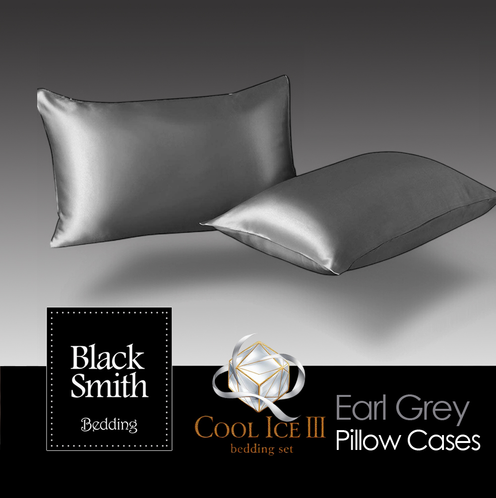 Black Smith -伯爵灰-2901針第三代冰絲纖維枕頭袋(2個)