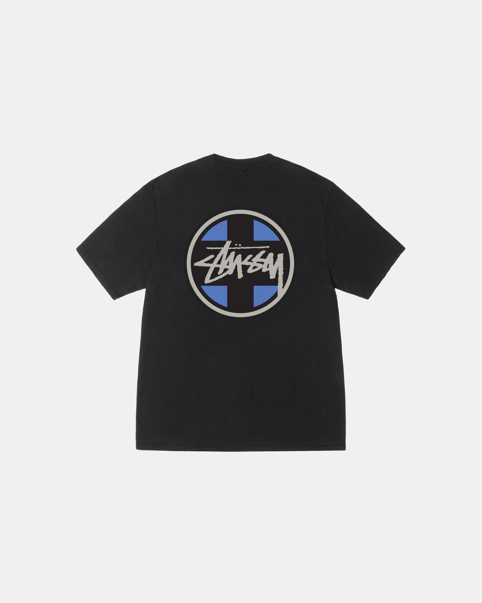 2025SS STUSSY CROSS DOT TEE PIGMENT DYED 十字交叉點水洗短T 現