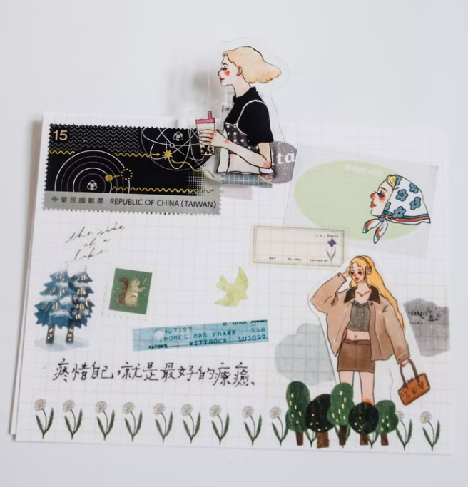 喝珍珠奶茶的女孩 壓克力夾子 我們快樂地向前走 系列｜甜蜜生活 La dolce vita 台灣