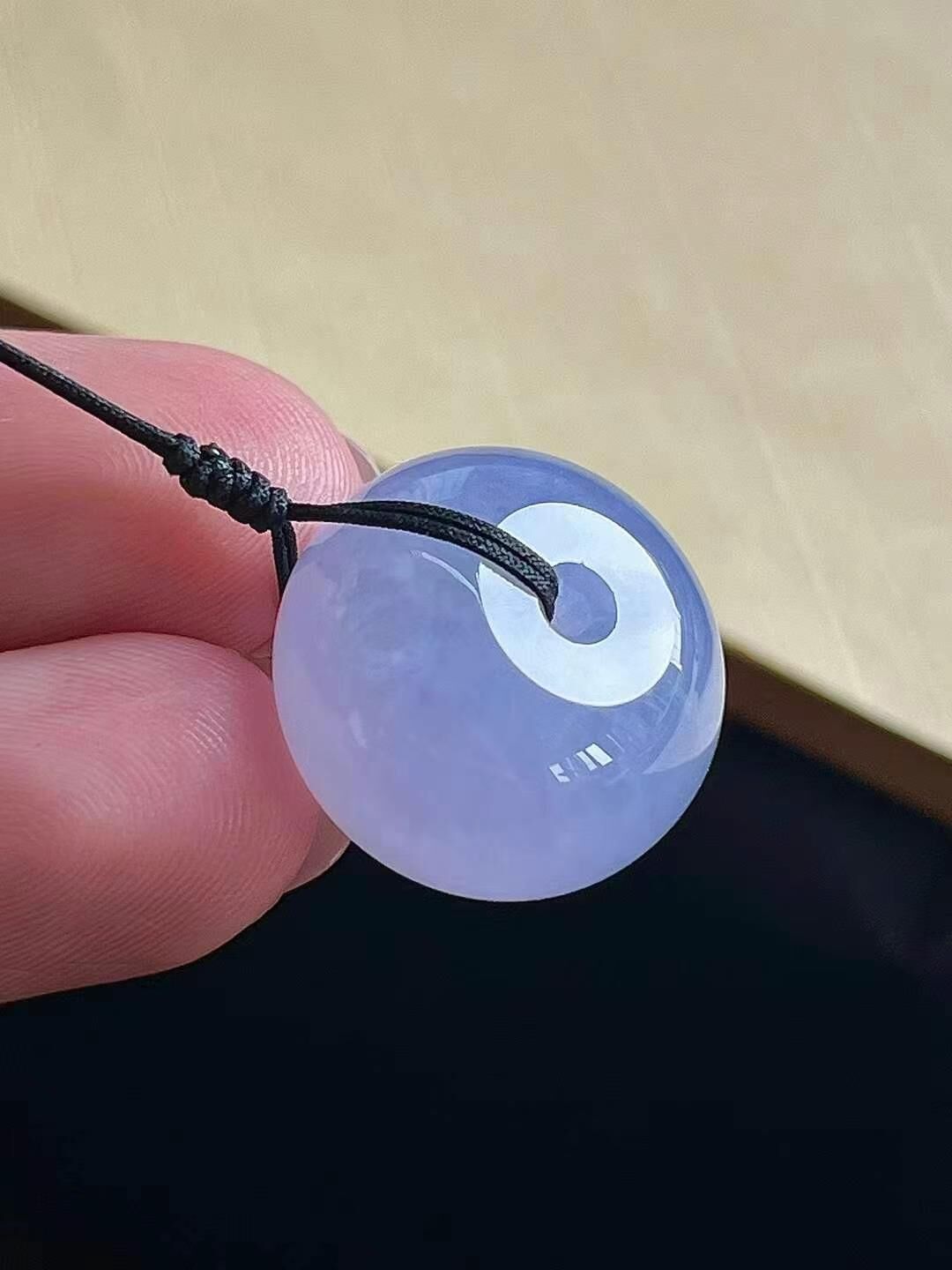 52937 翡翠紫羅蘭扁珠