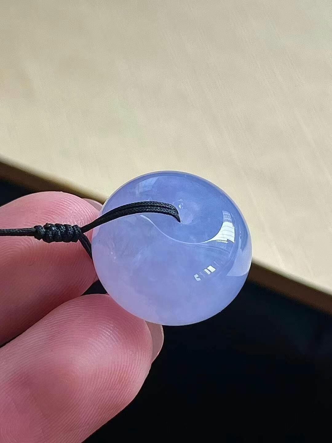 52937 翡翠紫羅蘭扁珠