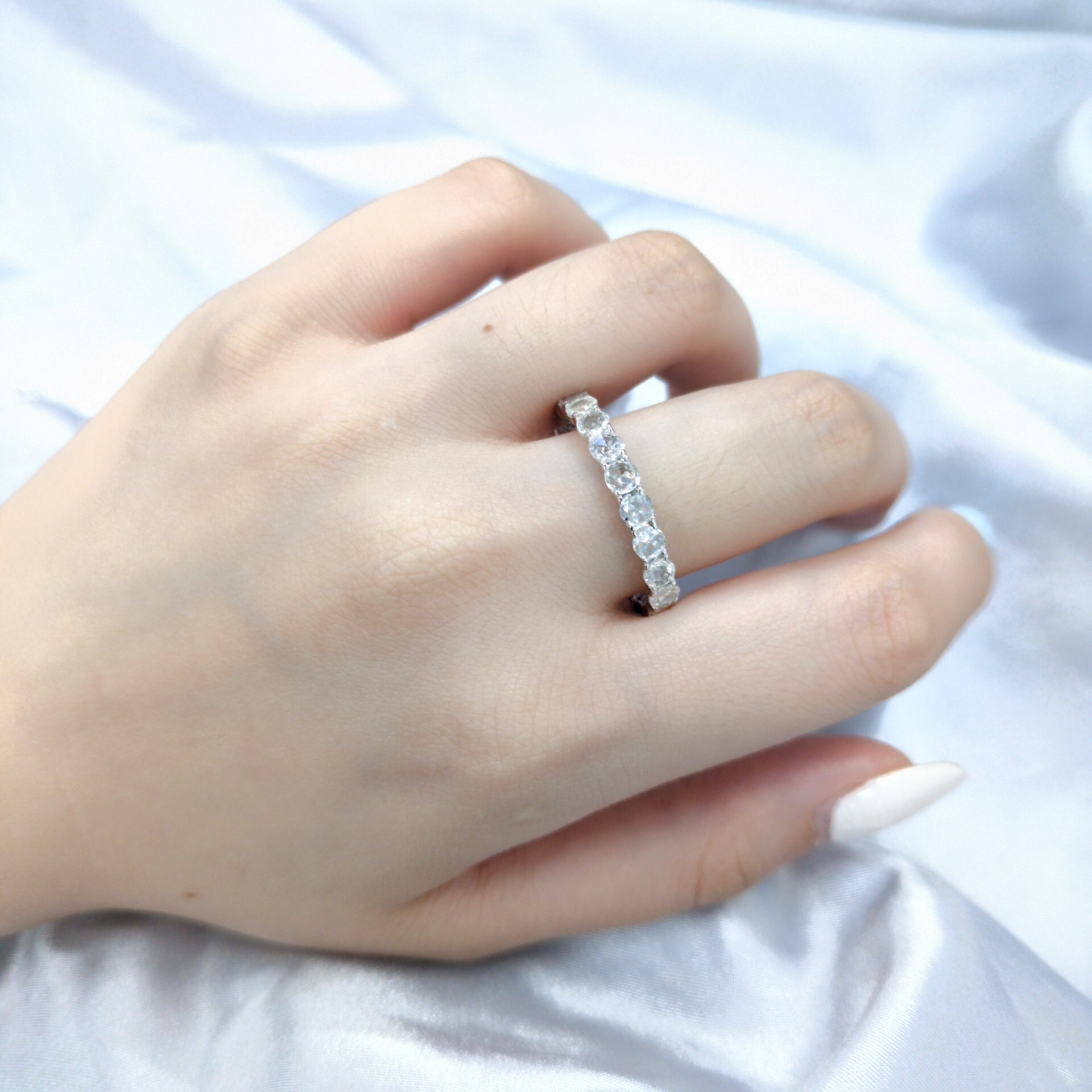 18K White Gold 2.17ct Diamond Eternity Ring