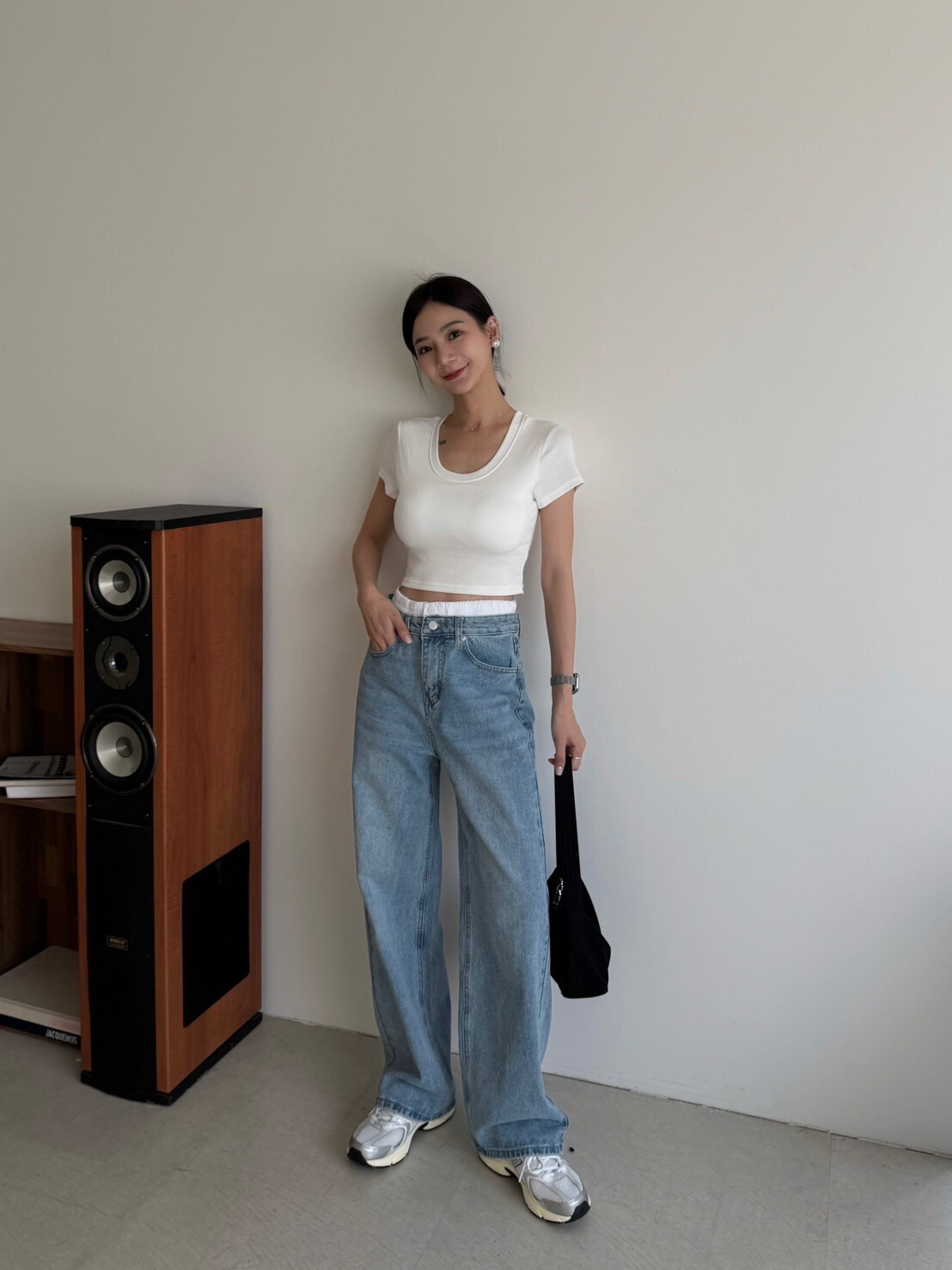 假兩件造型牛仔褲