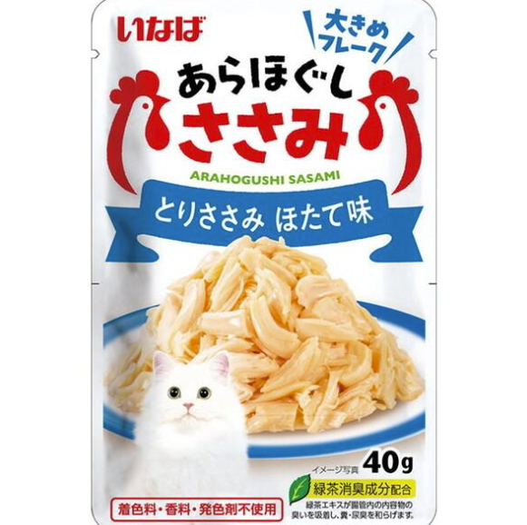 CIAO Scallop + Chicken Shreds．40g