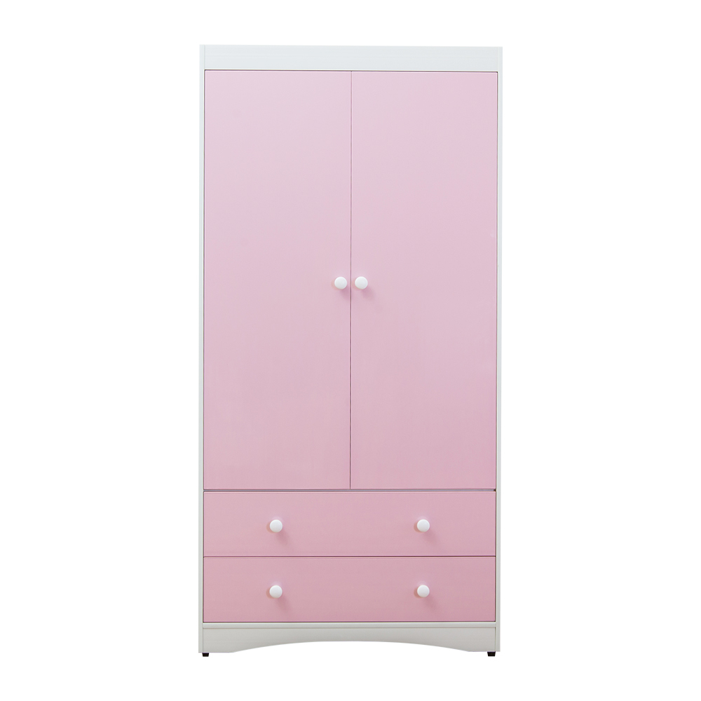 南亞塑鋼-貝妮3.1尺二門二抽塑鋼衣櫃