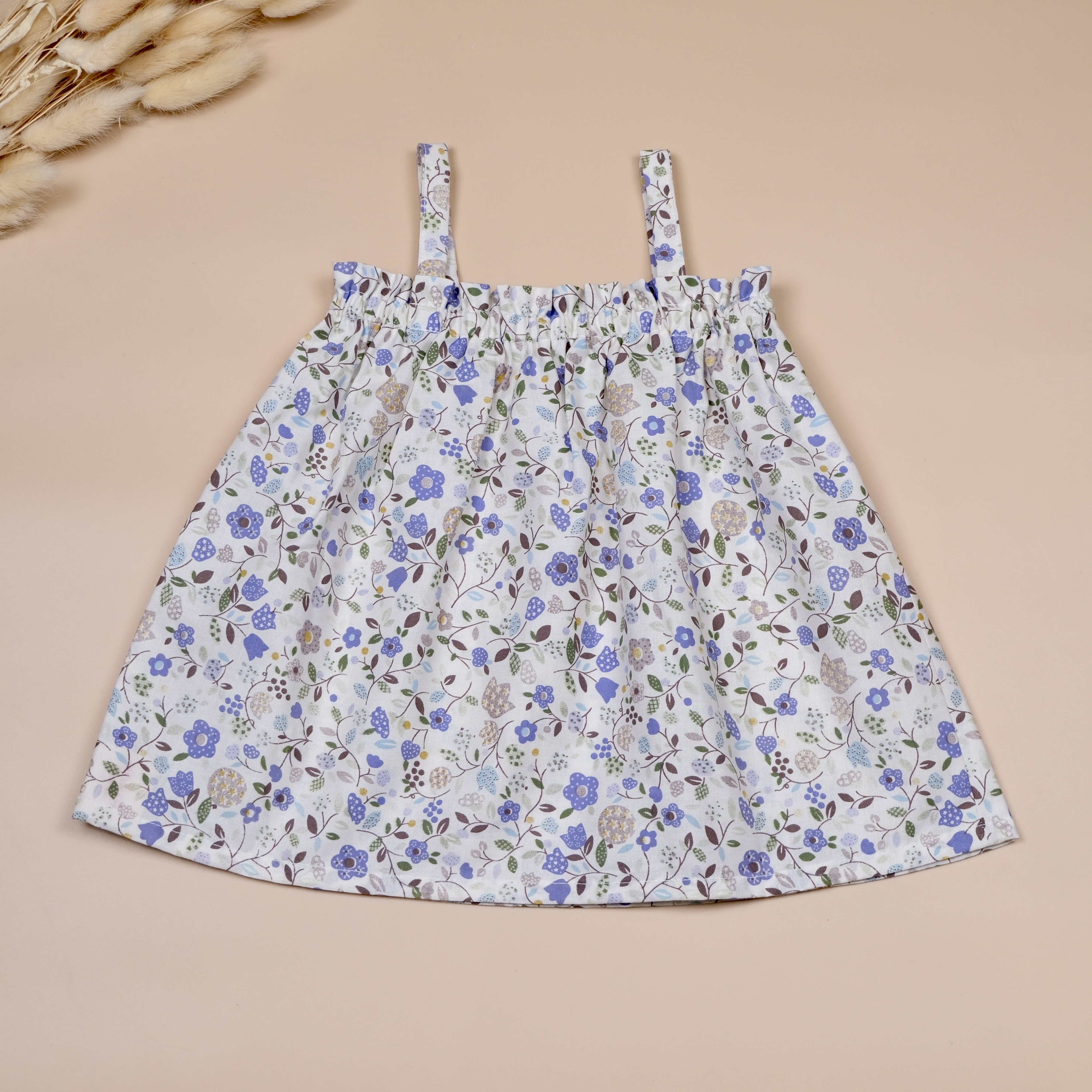 槐夏系列 ᯽ 紫色 ᯽ 手作女童細肩吊帶上衣