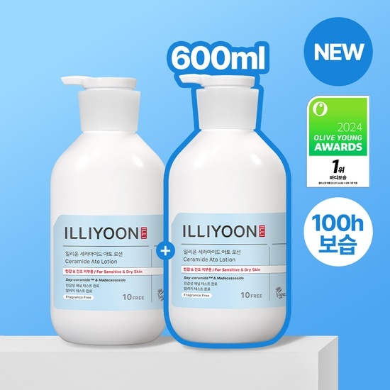 《Olive young連線》 ILLIYOON Ceramide Ato Lotion 600ml 1+1