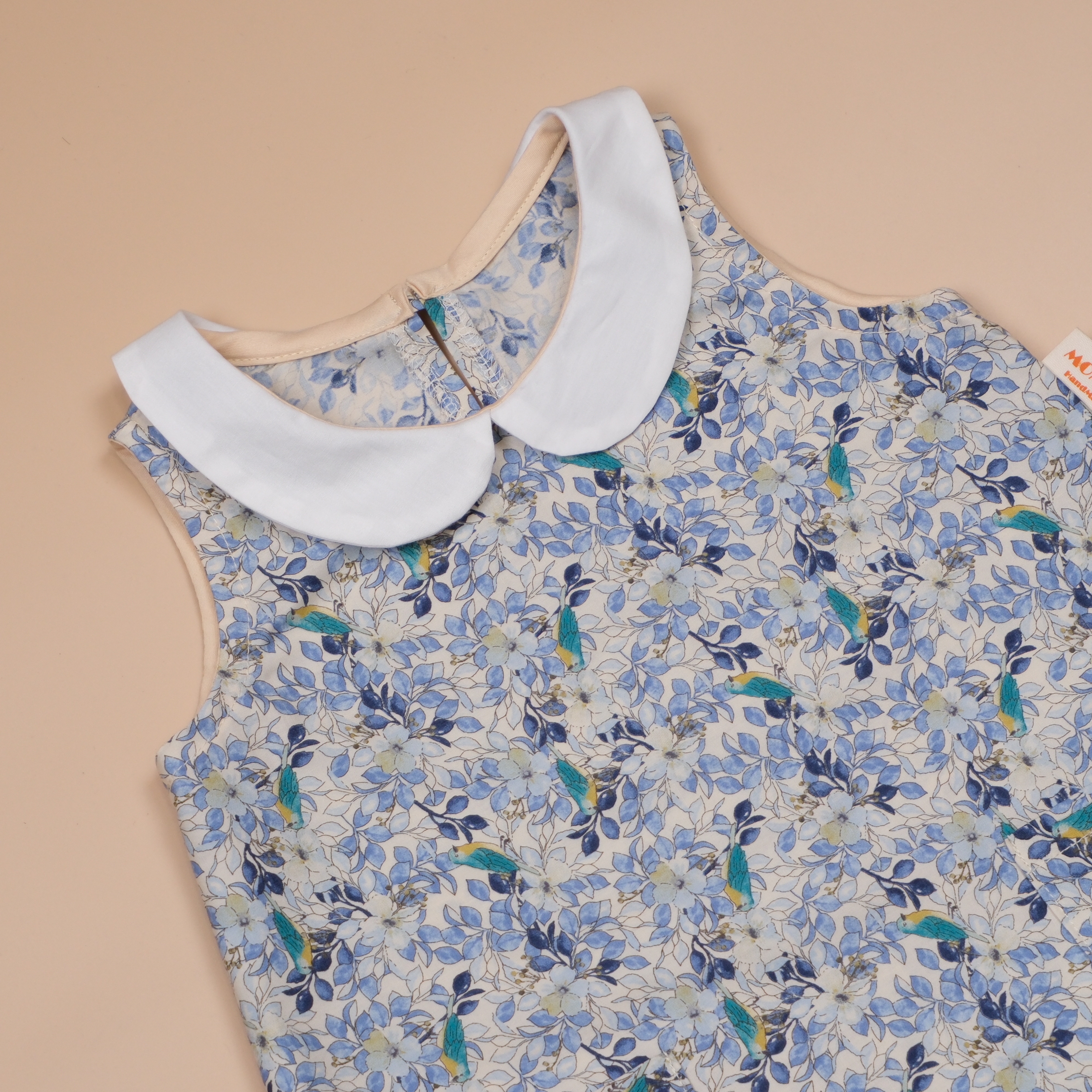 鳥語花香 Birdsong Blooms ❁ 水色信差 ❁ 手作女童無袖洋裝