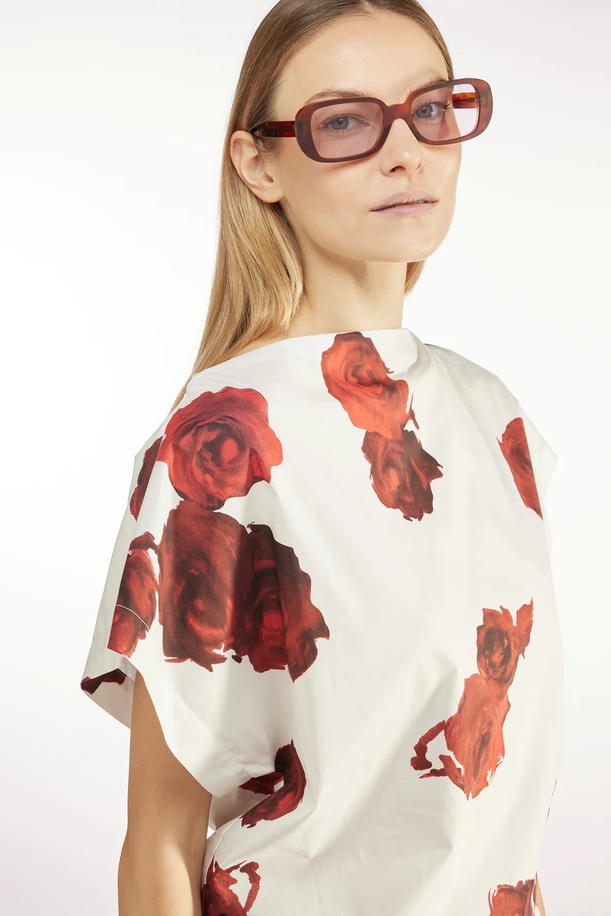 LIVIANA CONTI  印花平領寬袖上衣