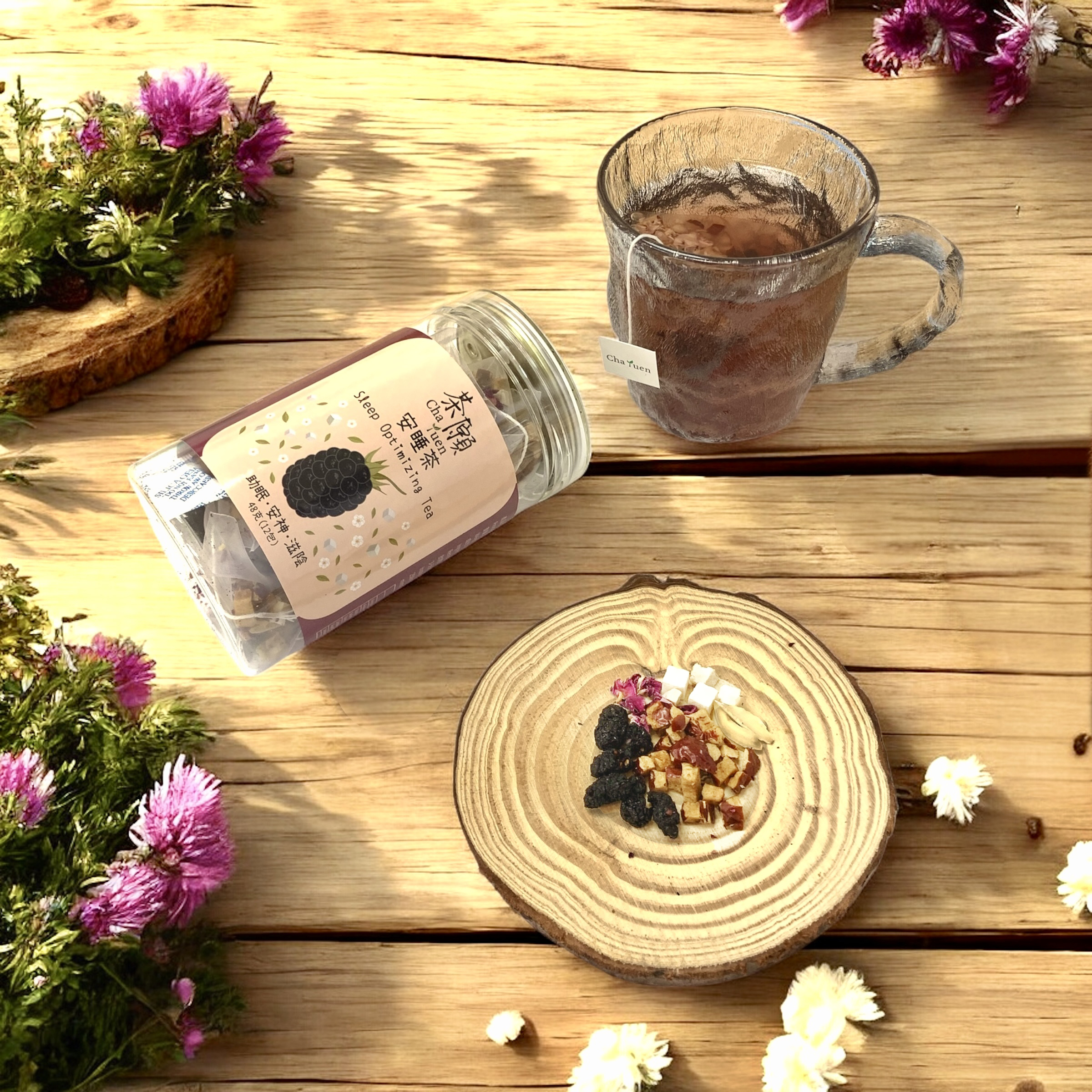 茶願 - 安睡茶 三角茶包(12包裝) 助眠 安神 滋陰