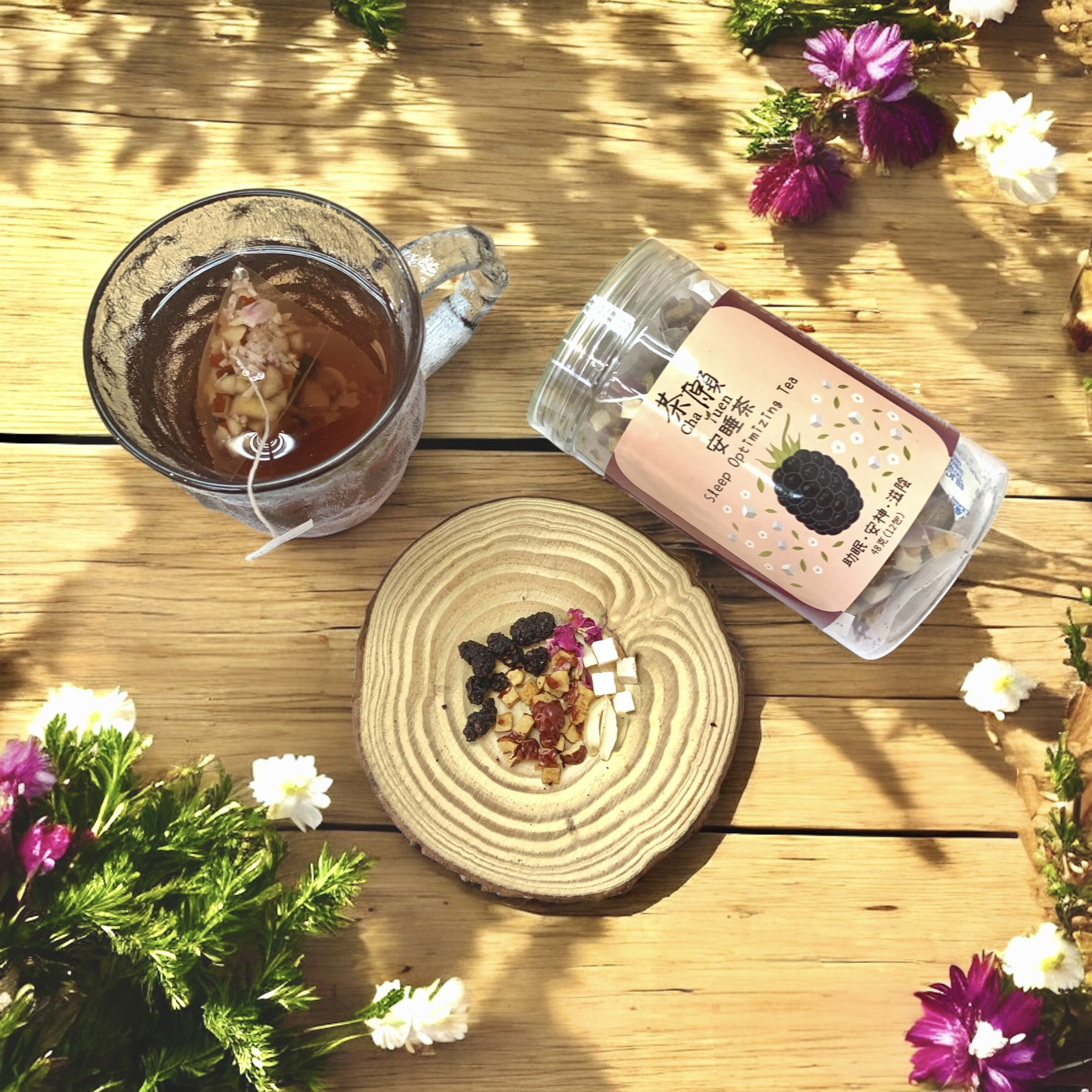 茶願 - 安睡茶 三角茶包(12包裝) 助眠 安神 滋陰