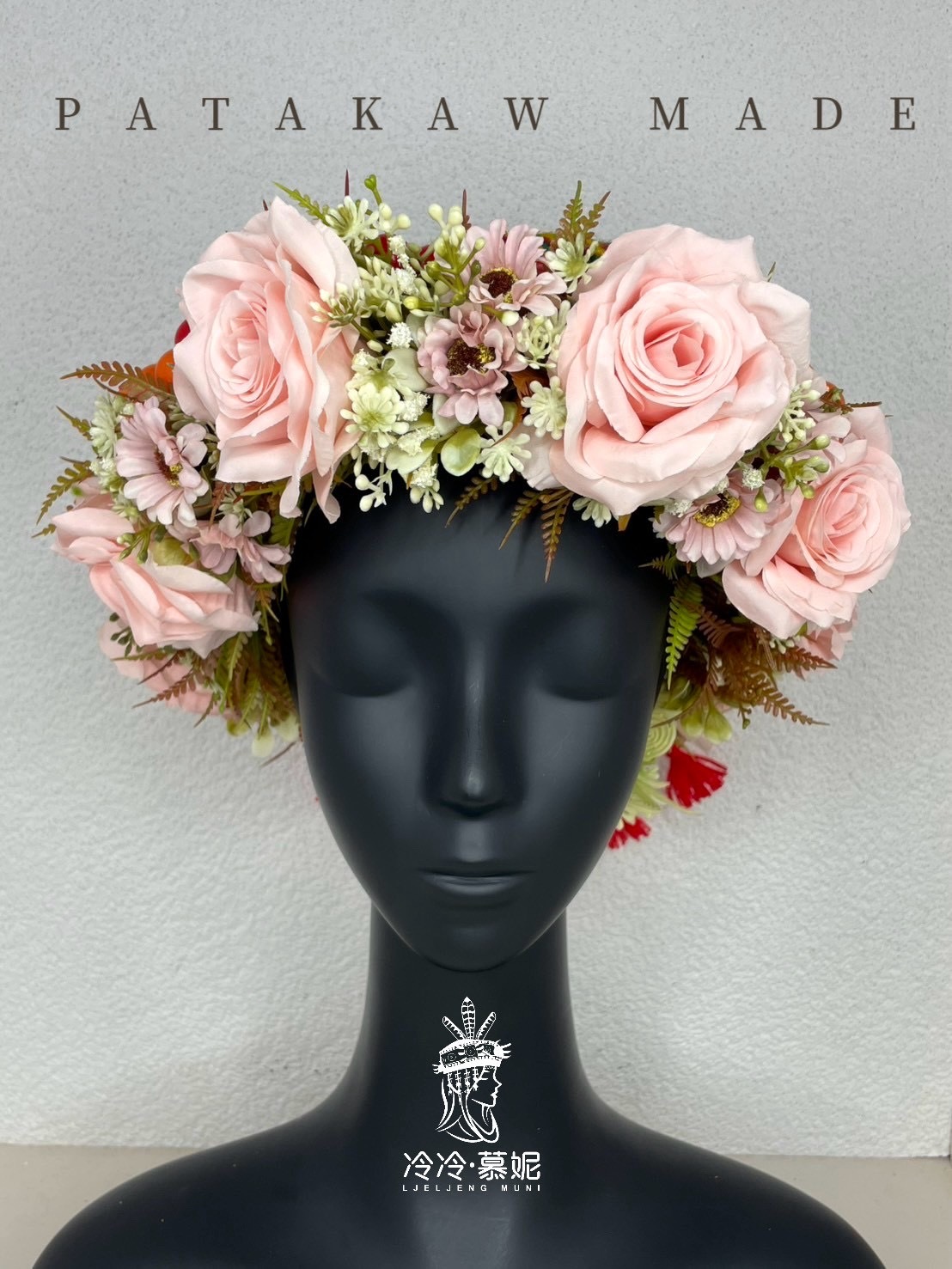 No.19 木珠花環 55cm