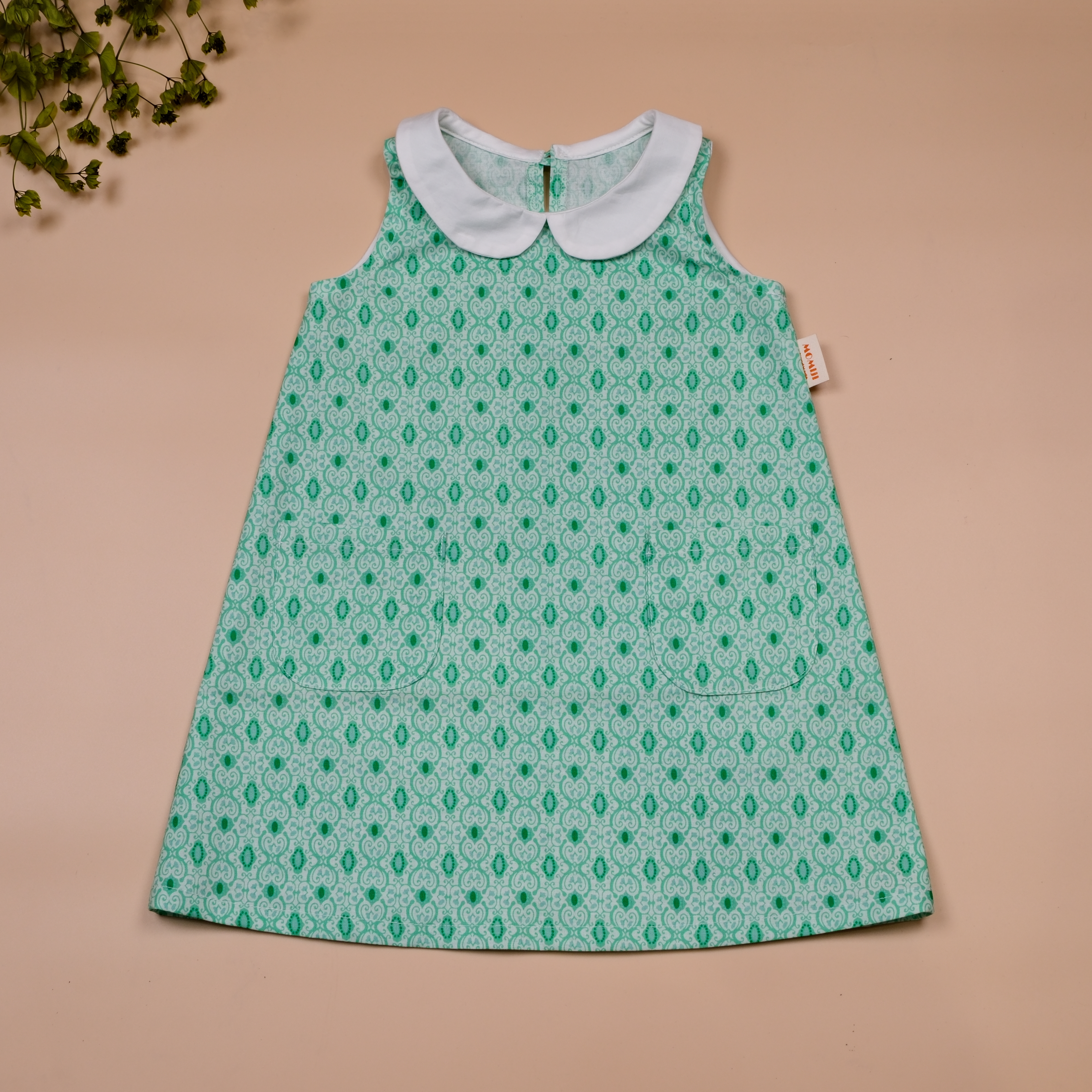 復古系列 Retro Garden ❁ 綠野圖騰 ❁ 手作女童無袖洋裝