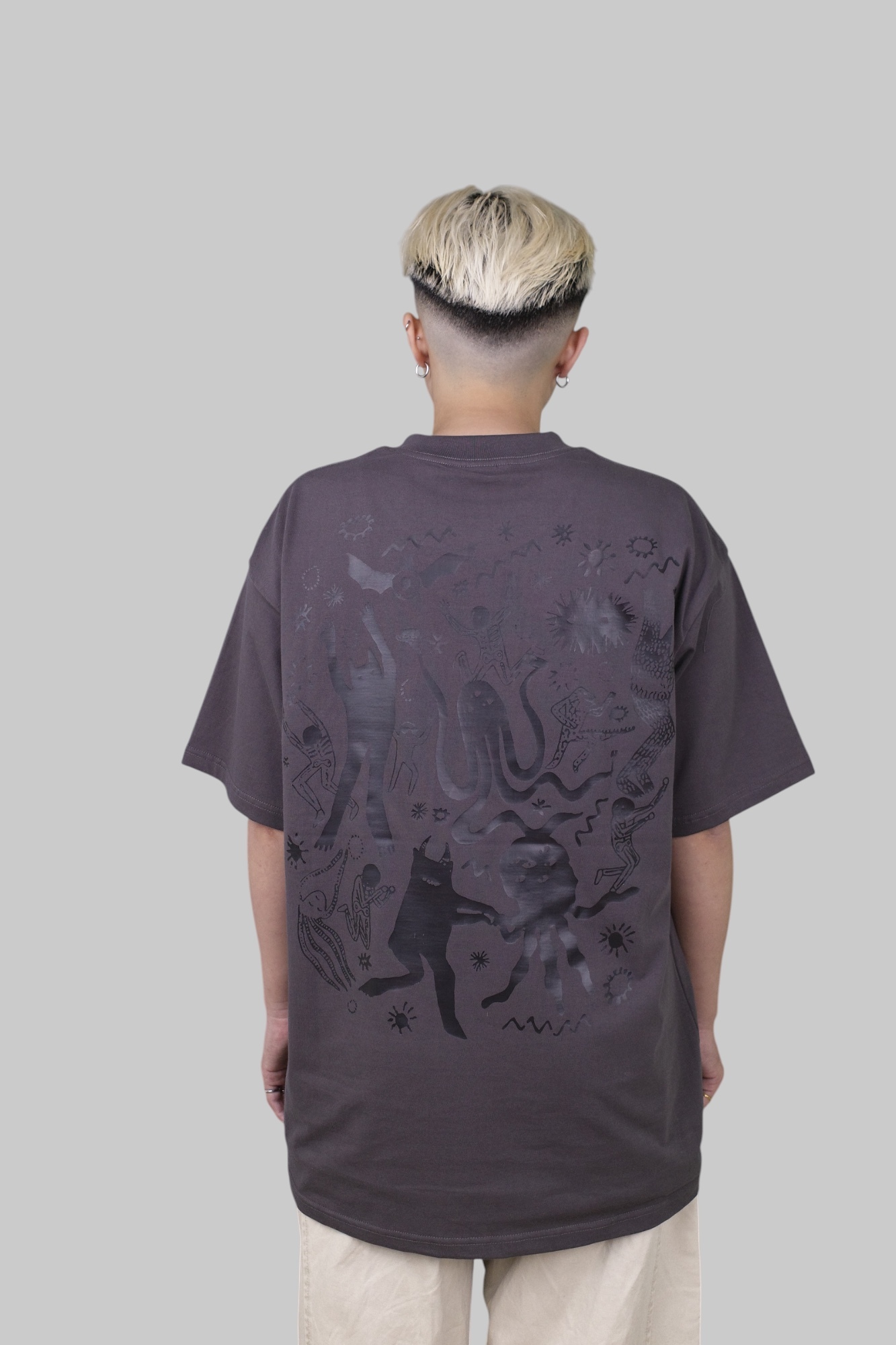 『Always_Good』抽象塗鴉 印花 短T