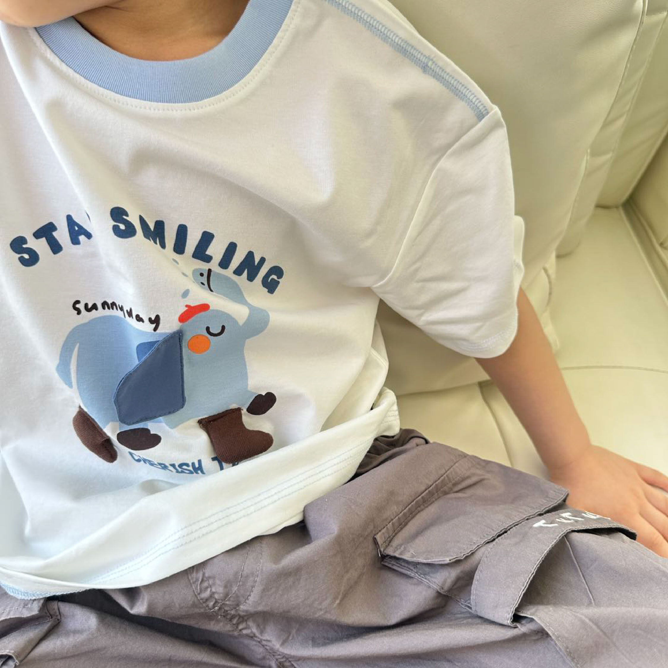 童趣灑水大象立體造型上衣 (H50092)