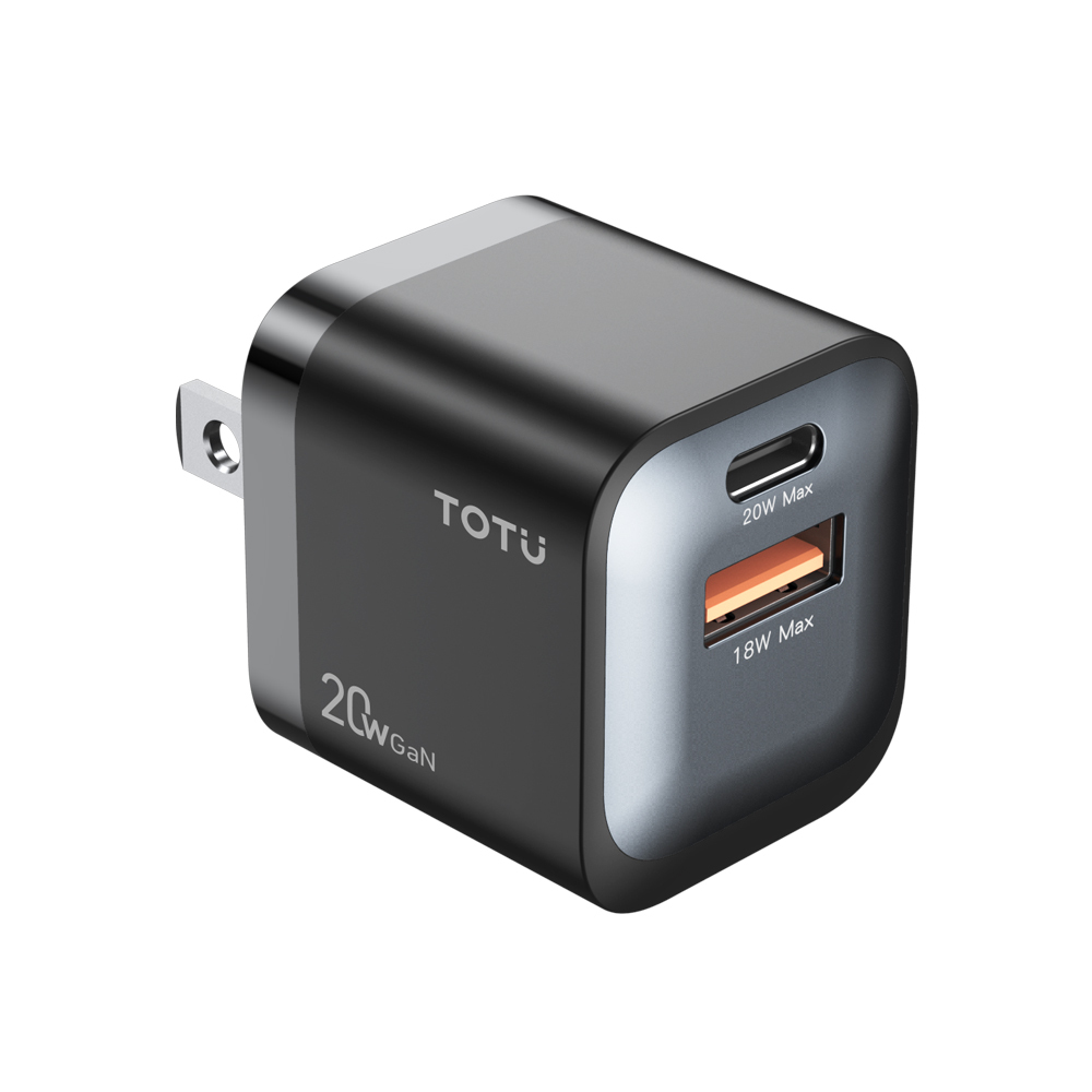 TOTU 拓途 20W快充 雙孔 Type-C+USB GaN氮化鎵充電器充電頭 PD+QC Racing系列