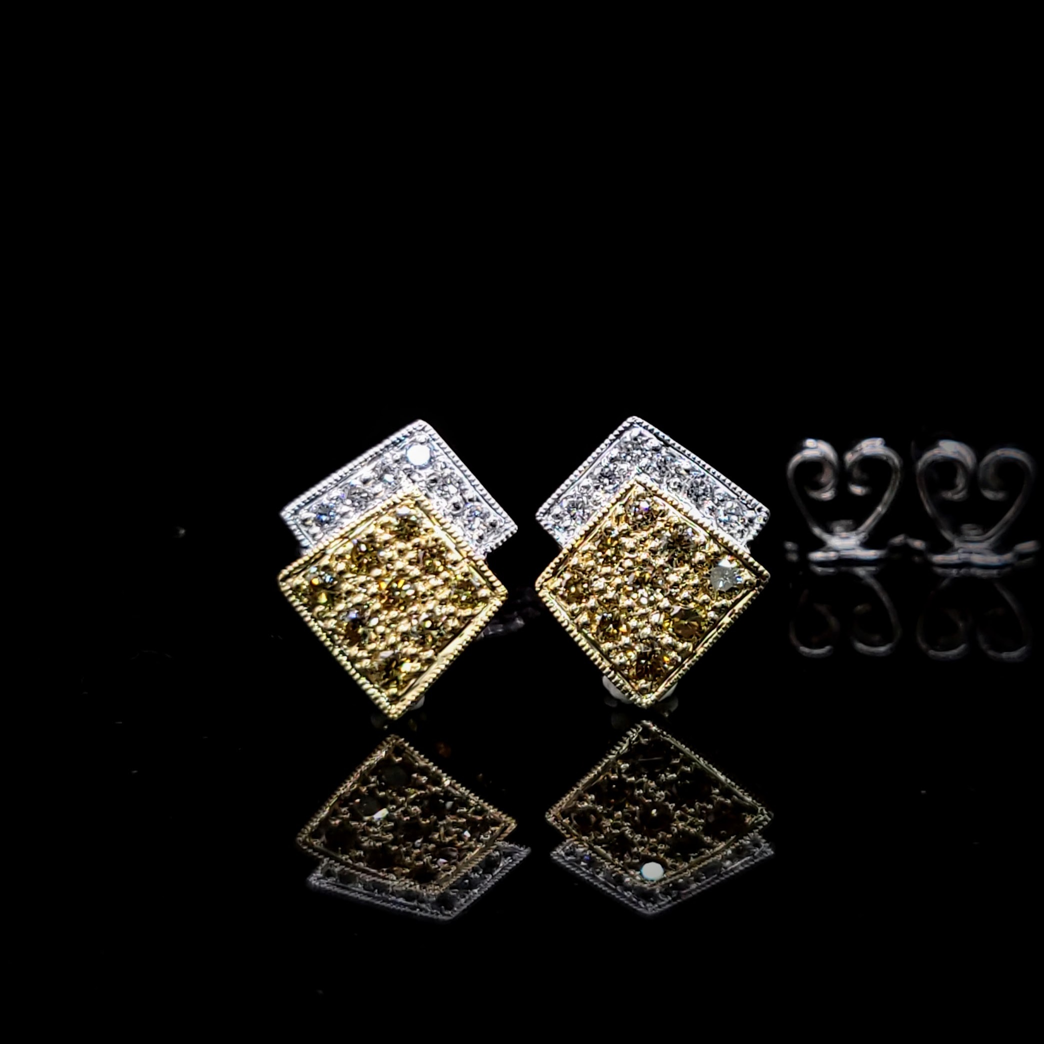 18K White Gold 0.45ct Diamond Earrings