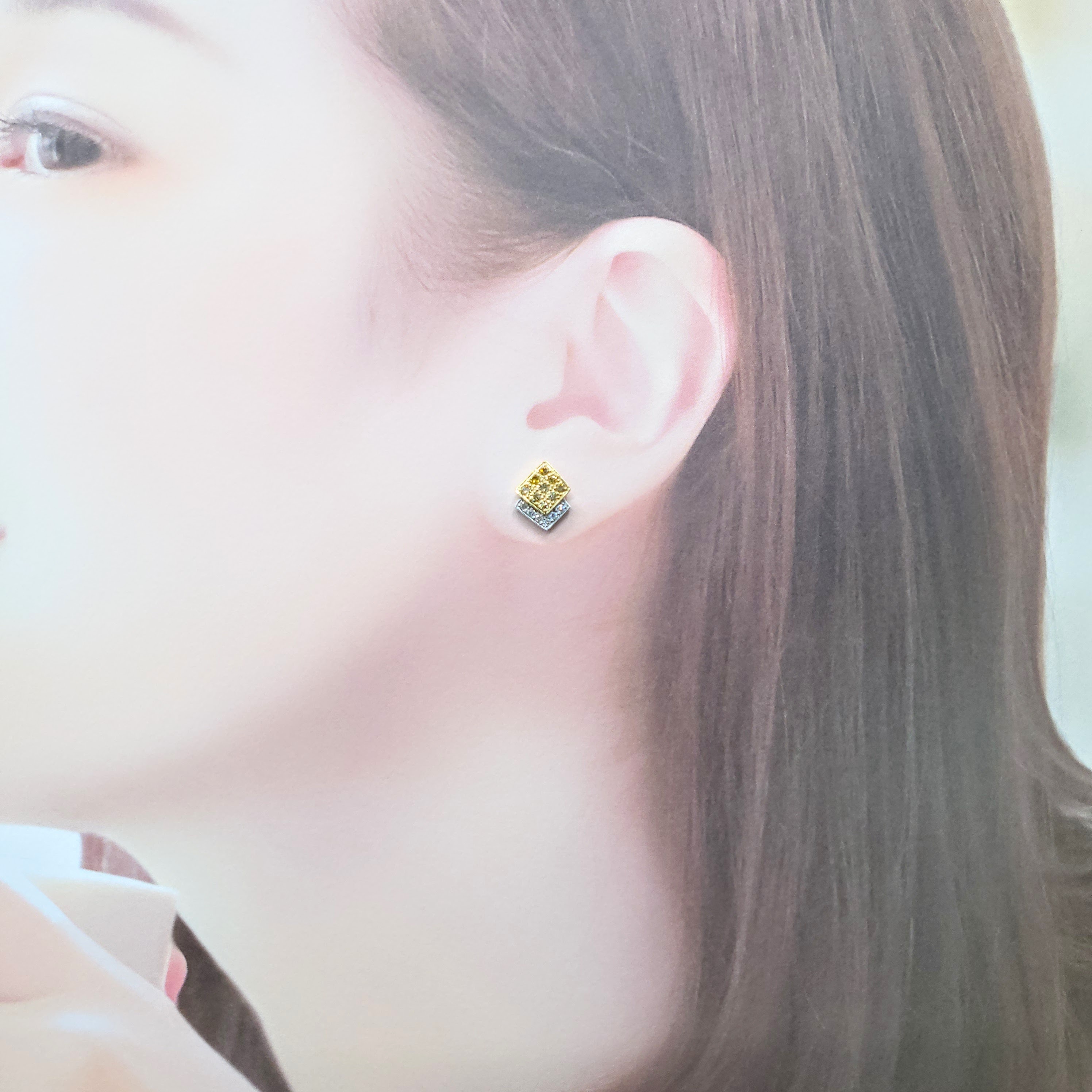 18K White Gold 0.45ct Diamond Earrings