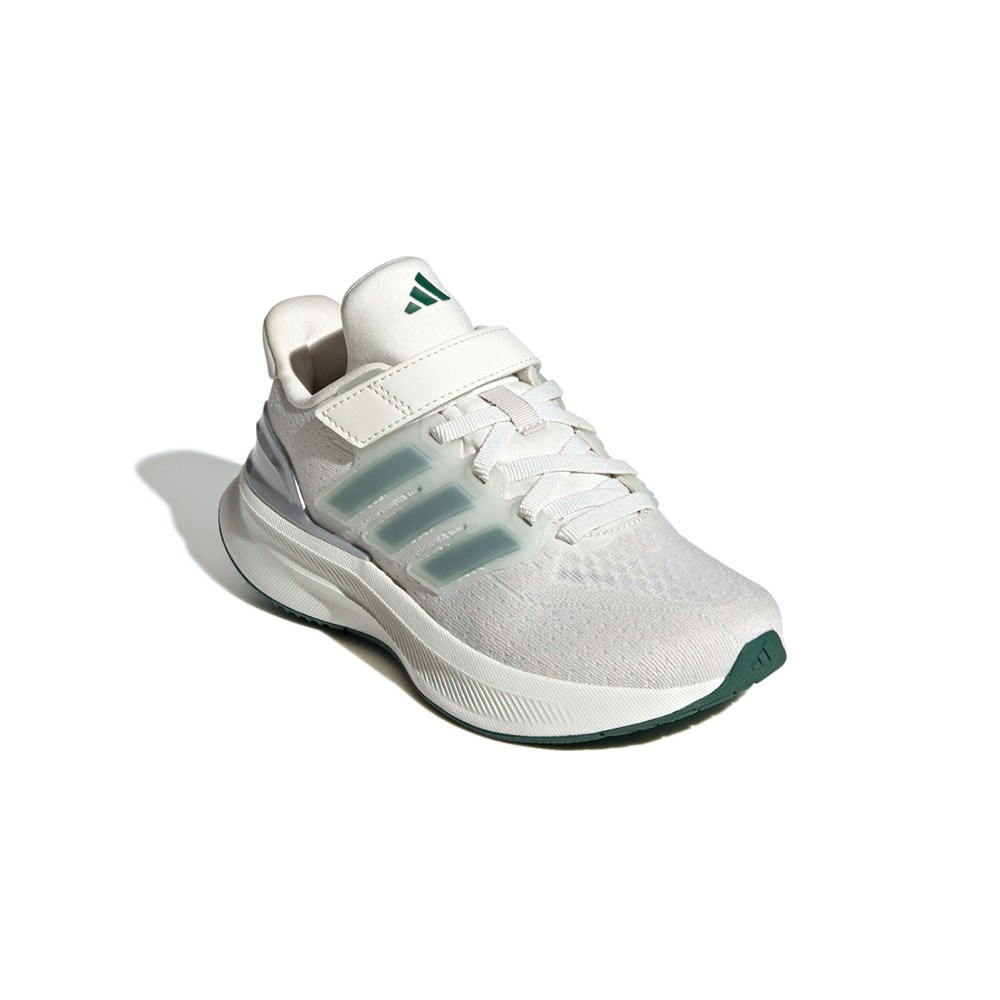 Adidas UltraRun 5 EL C 中童 米白色 運動 跑鞋 休閒 魔鬼氈 小朋友 慢跑鞋 JR5374