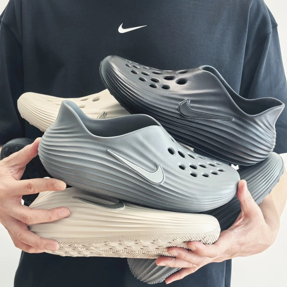 Nike ReactX Rejuven8 黑色 卡其白 卡其棕 灰色 黑綠 流沙鞋 洞洞鞋 懶人拖鞋 快乾 涼鞋 HV5060-001-002-003--100-200