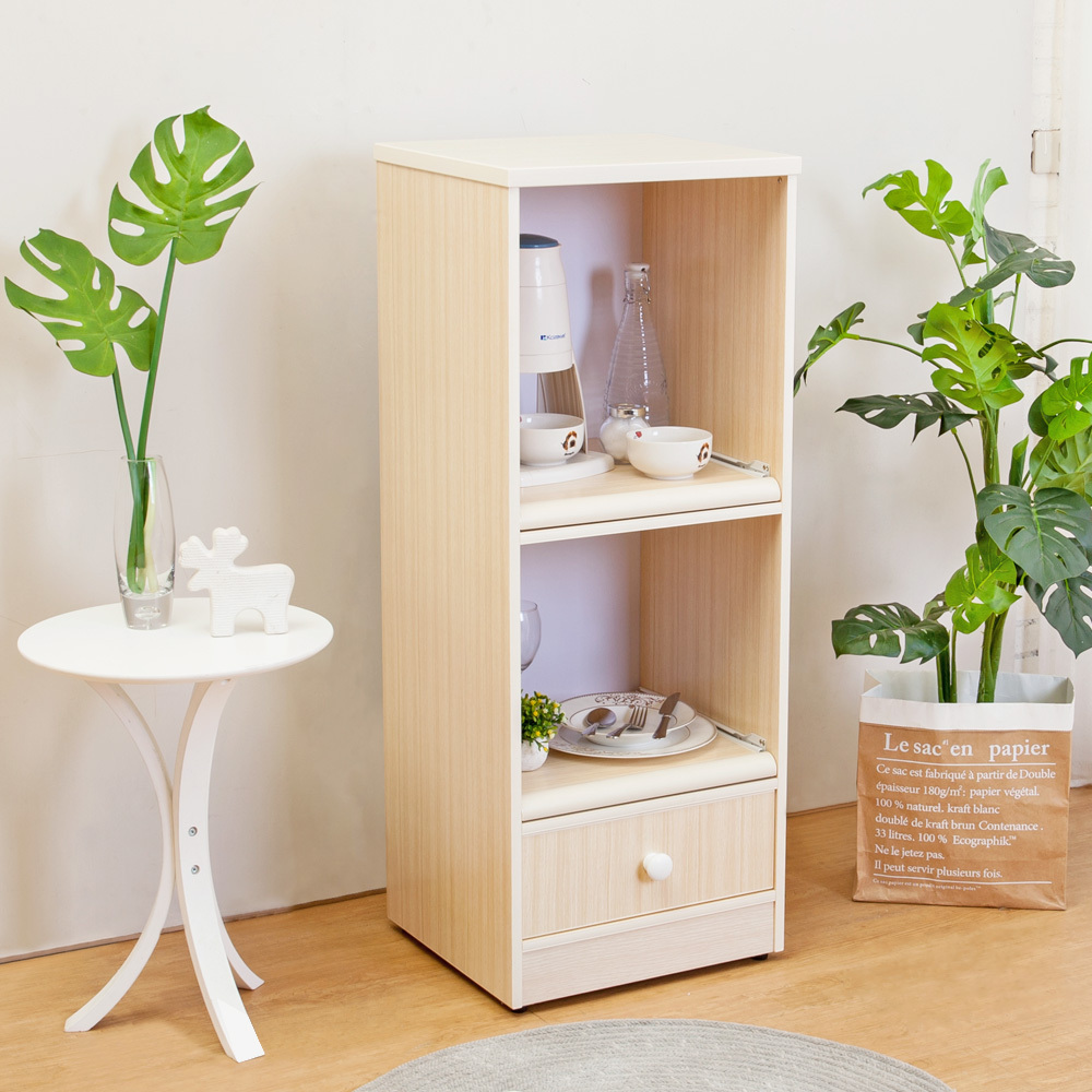 南亞塑鋼-1.5尺一抽二拉盤塑鋼電器櫃/收納餐櫃