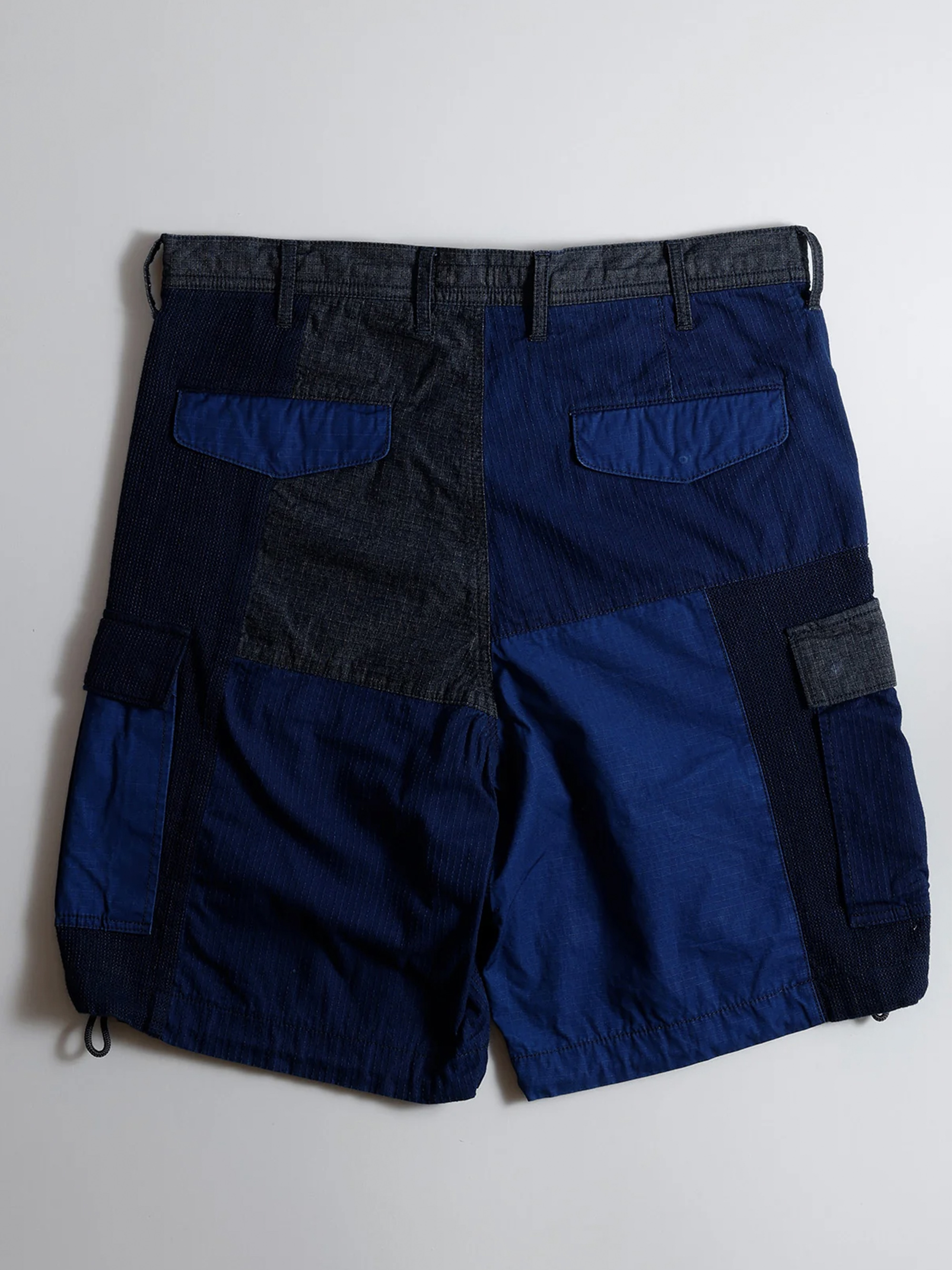 FDMTL PATCHWORK CARGO SHORT PANTS RINSE牛仔短褲
