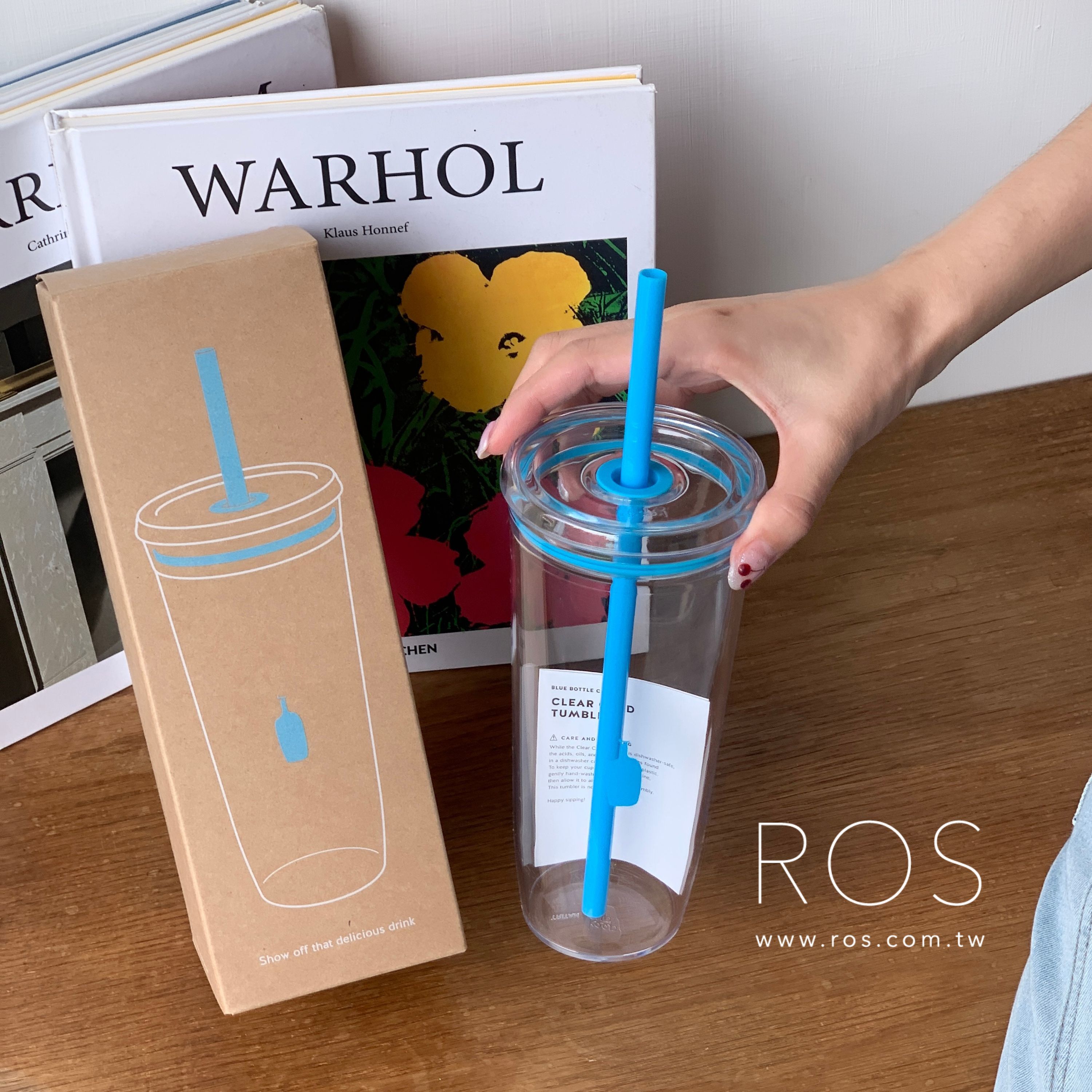 BLUE BOTTLE 藍瓶 新款 吸管杯 590mL