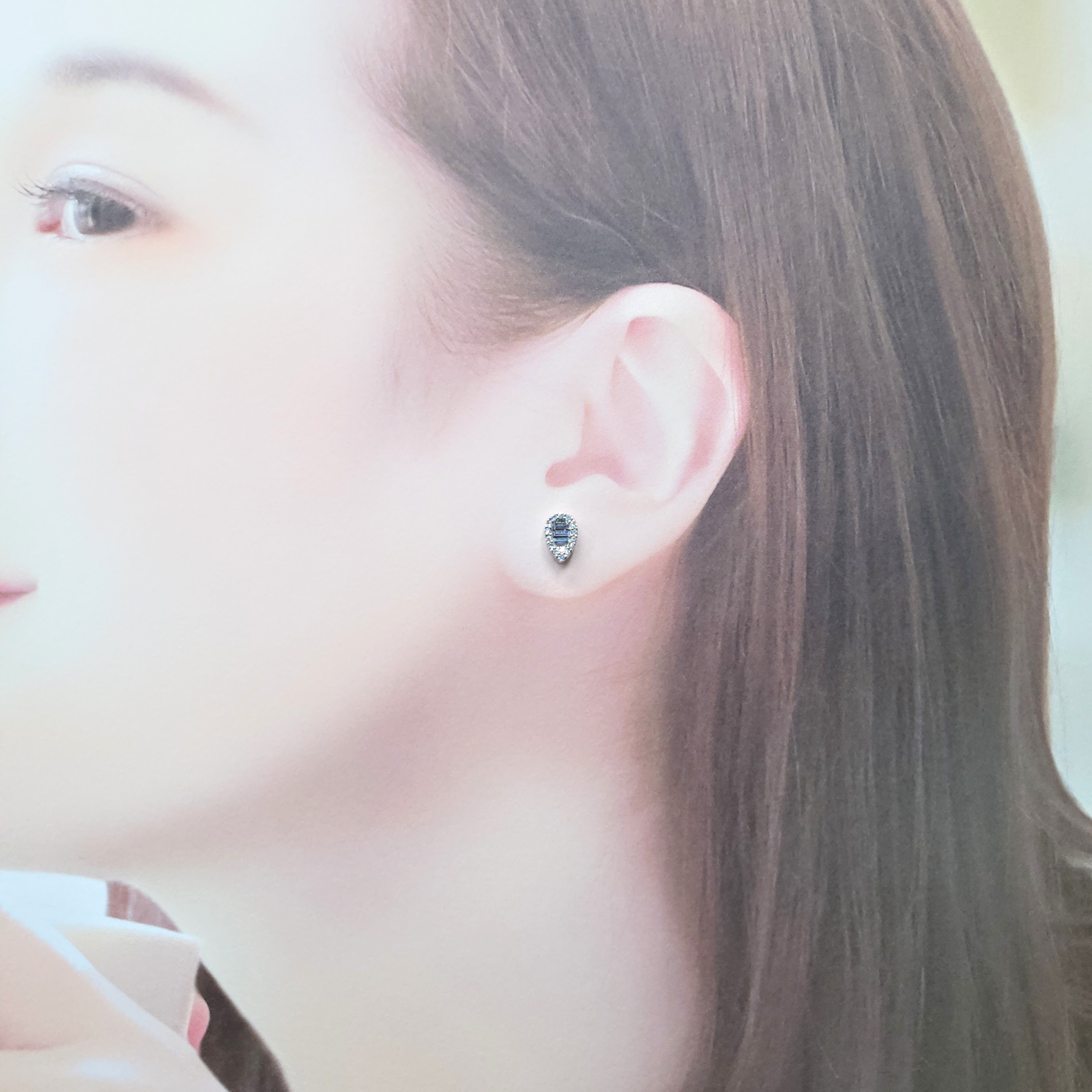 18K White Gold 0.21ct Diamond Earrings