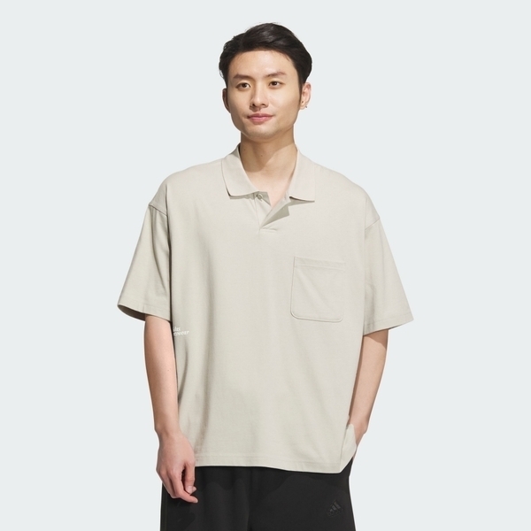 Adidas ST FL Loos Polo IT3933 男 POLO衫 短袖 上衣 運動 休閒 寬鬆 垂肩 奶茶