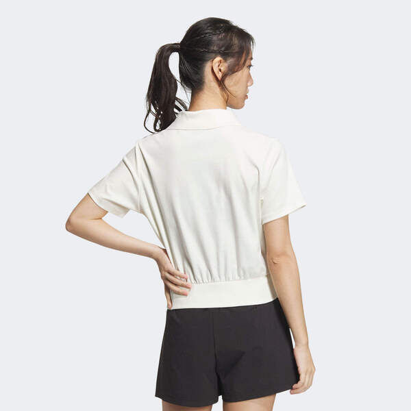 Adidas Tech Ss Tee2 IM8821 女 Polo衫 運動上衣 休閒短袖 白 亞版