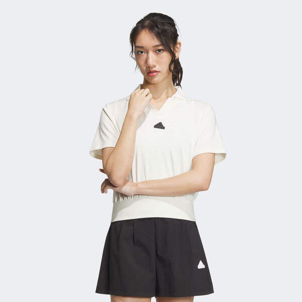 Adidas Tech Ss Tee2 IM8821 女 Polo衫 運動上衣 休閒短袖 白 亞版