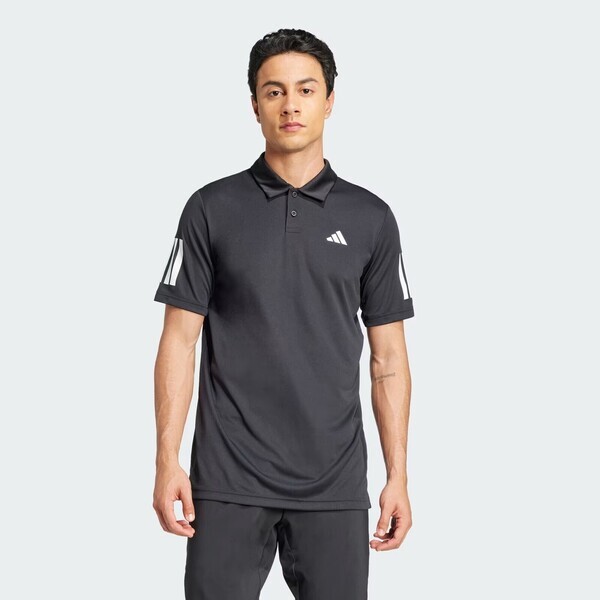 Adidas Club 3str Polo JG0985 男 Polo衫 運動上衣 休閒短袖 網球 黑 亞版
