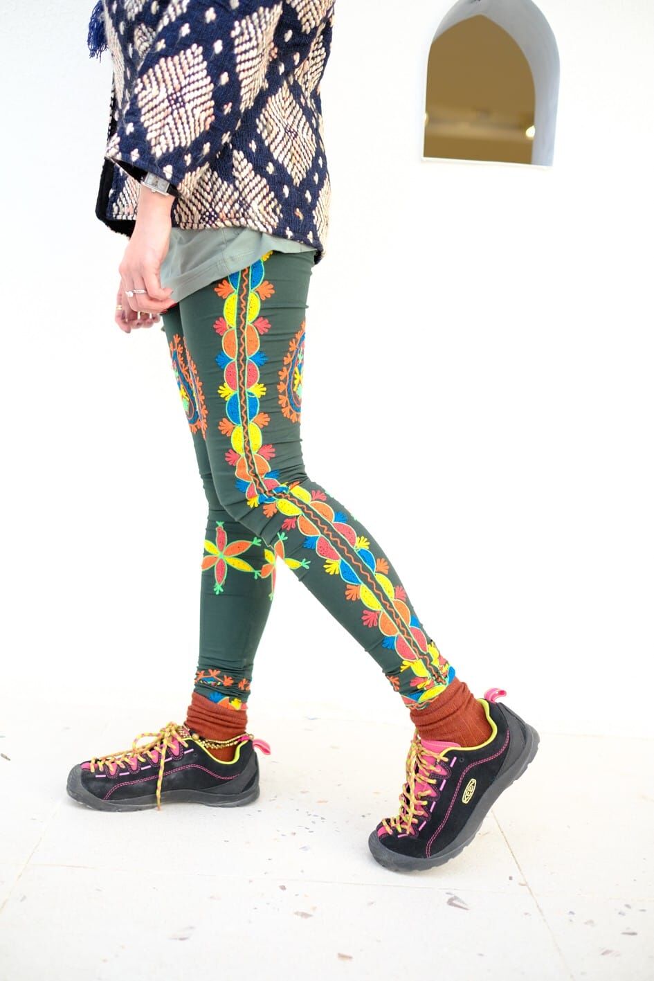 Macrame 刺繡Leggings (MA0100E1)