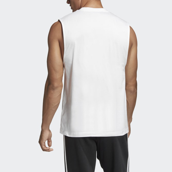 Adidas Mh Bos Tank DQ1458 男 籃球背心 運動背心 休閒 簡約 棉質 舒適 質感 亞洲版 白