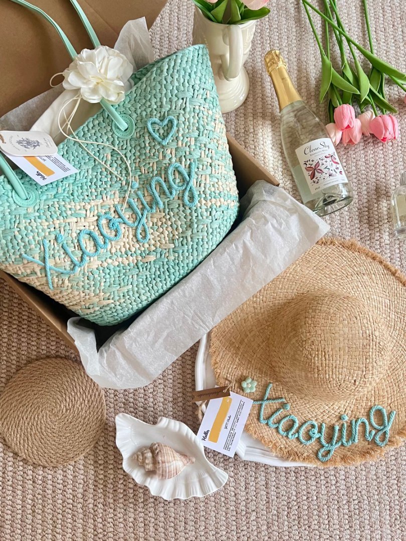 𝐊𝐫.𝐈𝐀𝐌 x 𝐓𝐡𝐚𝐢𝐥𝐚𝐧𝐝 𝐇𝐚𝐧𝐝𝐦𝐚𝐝𝐞 薄荷曼波草繡字草編織袋