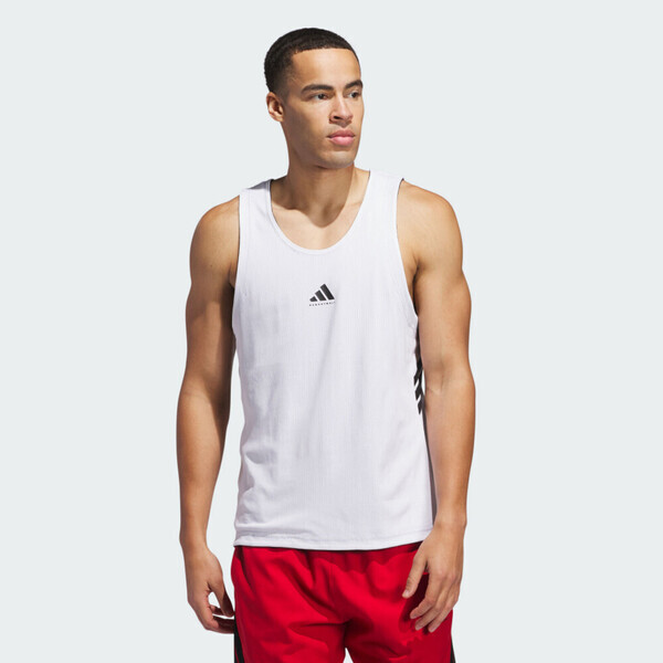 Adidas Rev Jersey JI7568 男 背心 運動背心 籃球球衣 雙面 黑 白 亞版