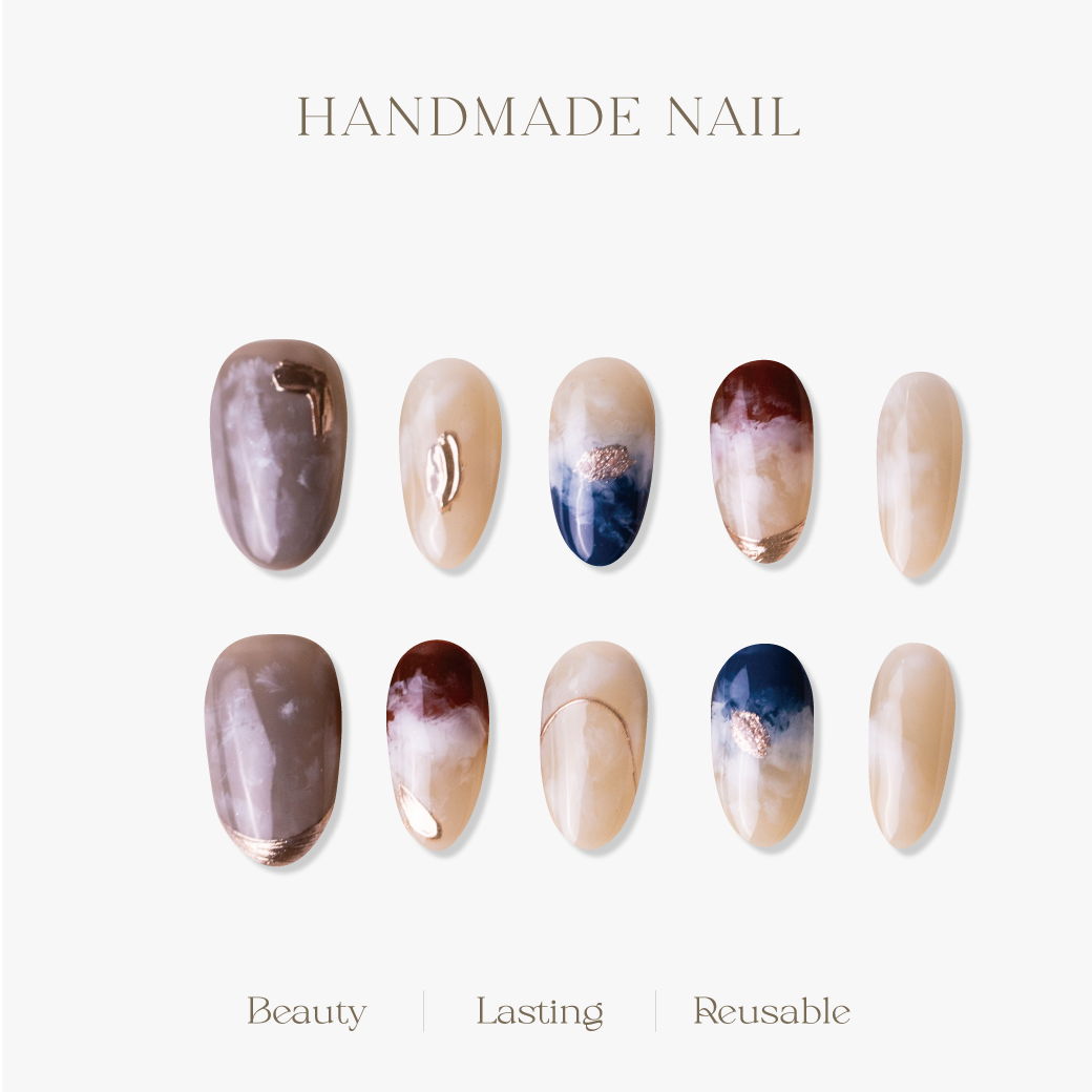 ARTiS di Voce 穿戴美甲片組合-橢圓-夏日海岸