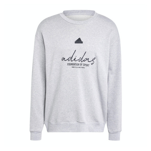 Adidas BL FT CRW Q3 IX1318 男 長袖 上衣 大學T 運動 休閒 寬鬆 棉質 舒適 灰