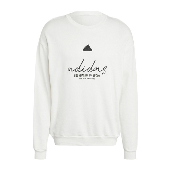 Adidas BL FT CRW Q3 IW3546 男 長袖 上衣 大學T 運動 休閒 寬鬆 棉質 舒適 白