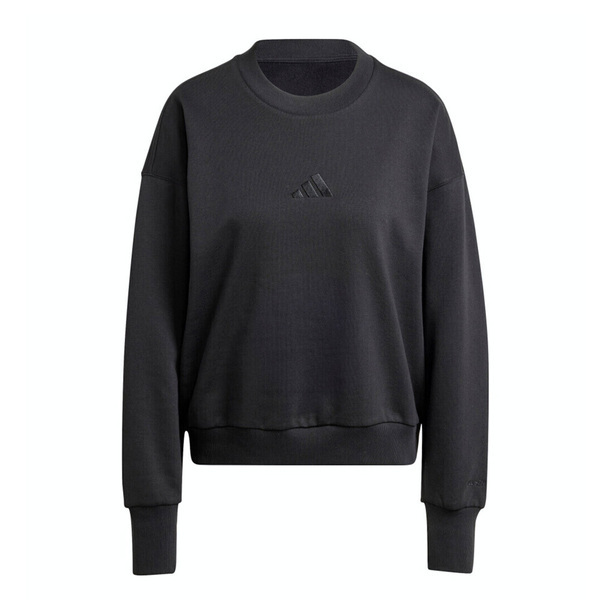 Adidas W ALL SZN SWT IX3812 女 長袖 上衣 大學T 運動 休閒 寬鬆 保暖 舒適 黑