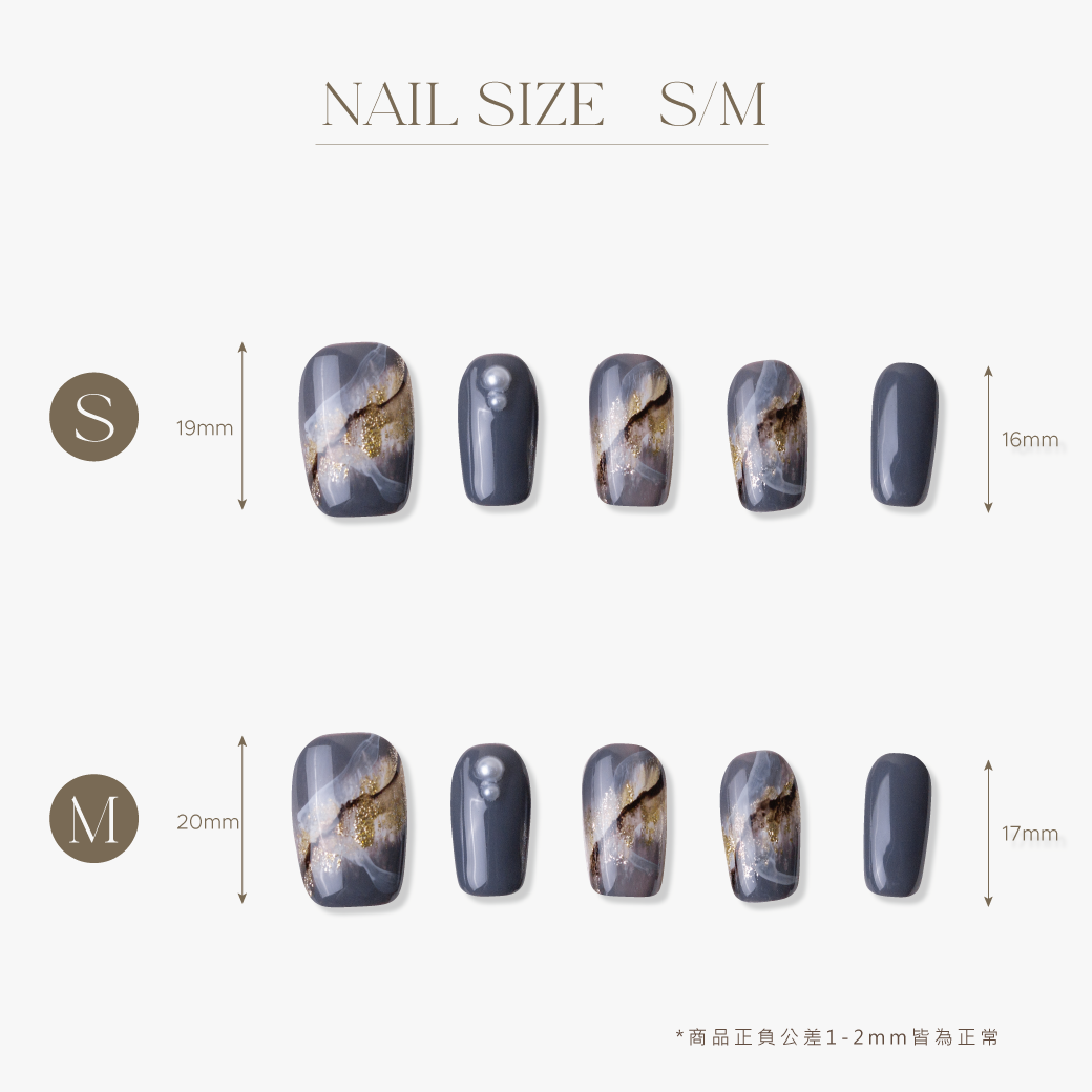 ARTiS di Voce 穿戴美甲片組合-短梯-斑斕彩礦