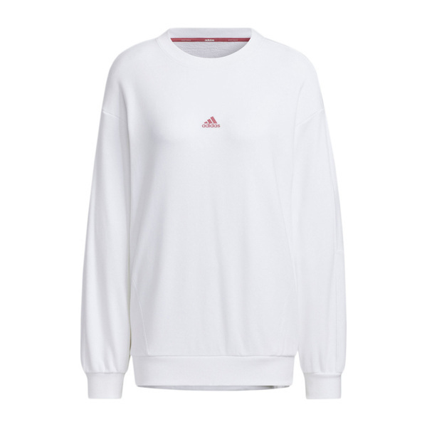 Adidas Word Ft Crew JG8174 女 長袖上衣 休閒長袖 簡約 舒適 百搭 白
